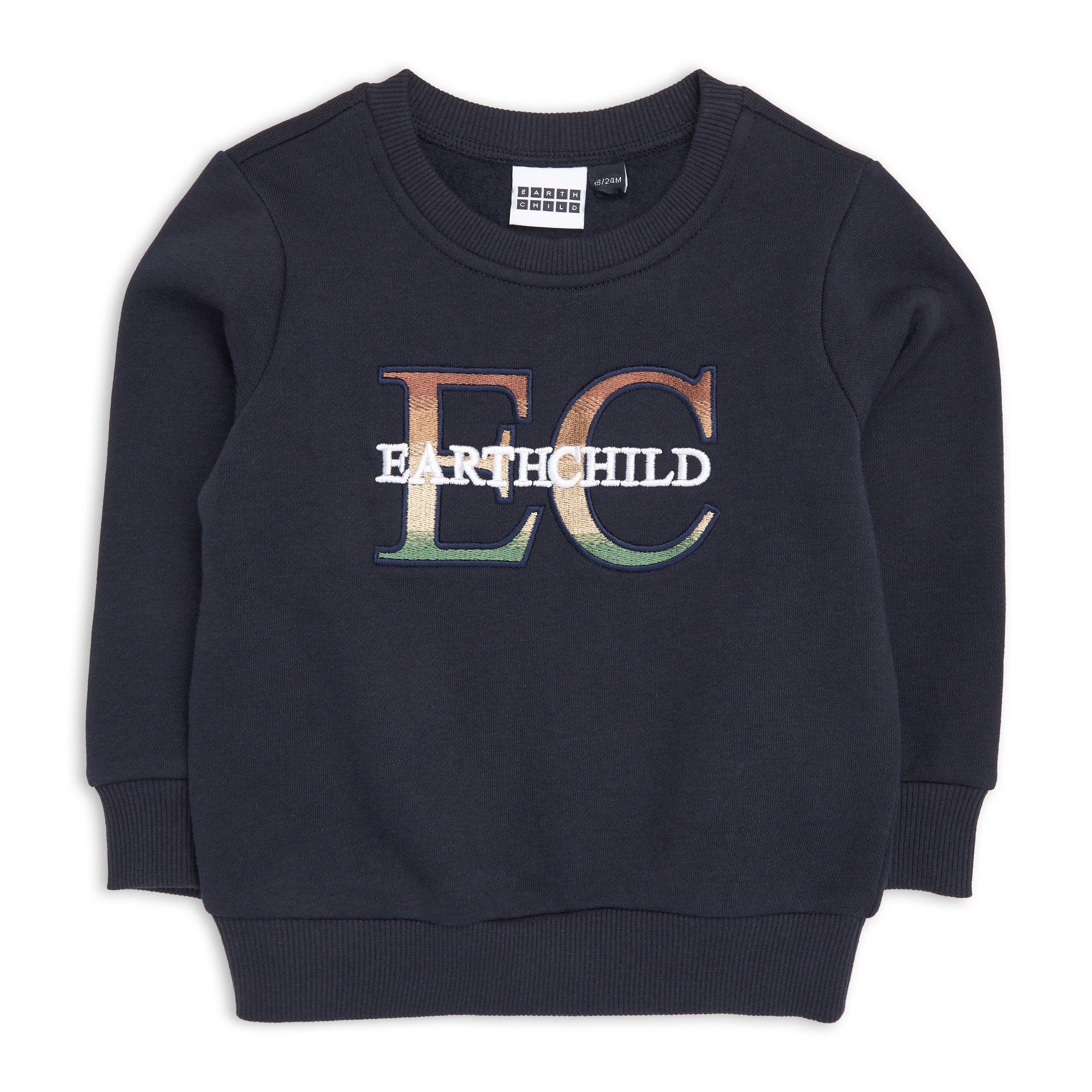 Baby Boy Navy Sweat Top (3128325) Earthchild