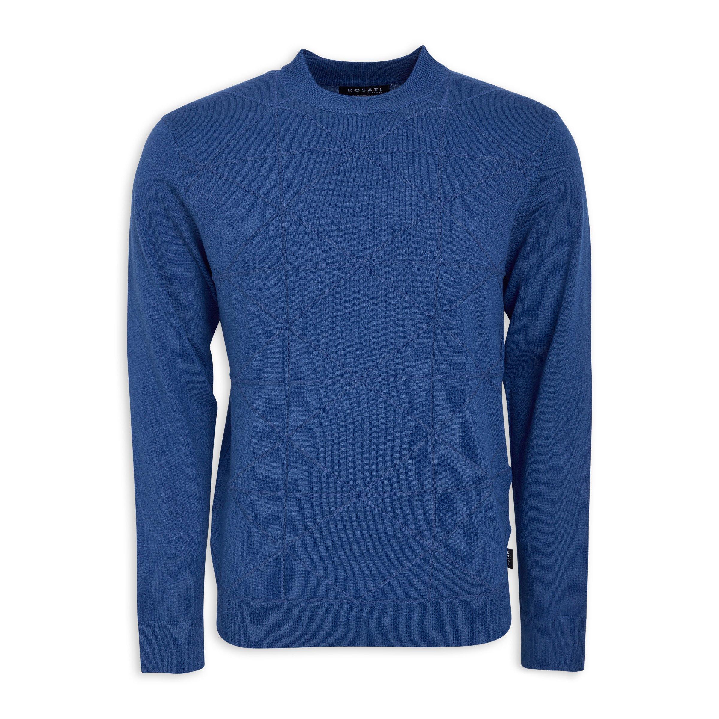 Tailored Fit Long Sleeve Cotton Shirt - Tiffy Print - Blue main image 1