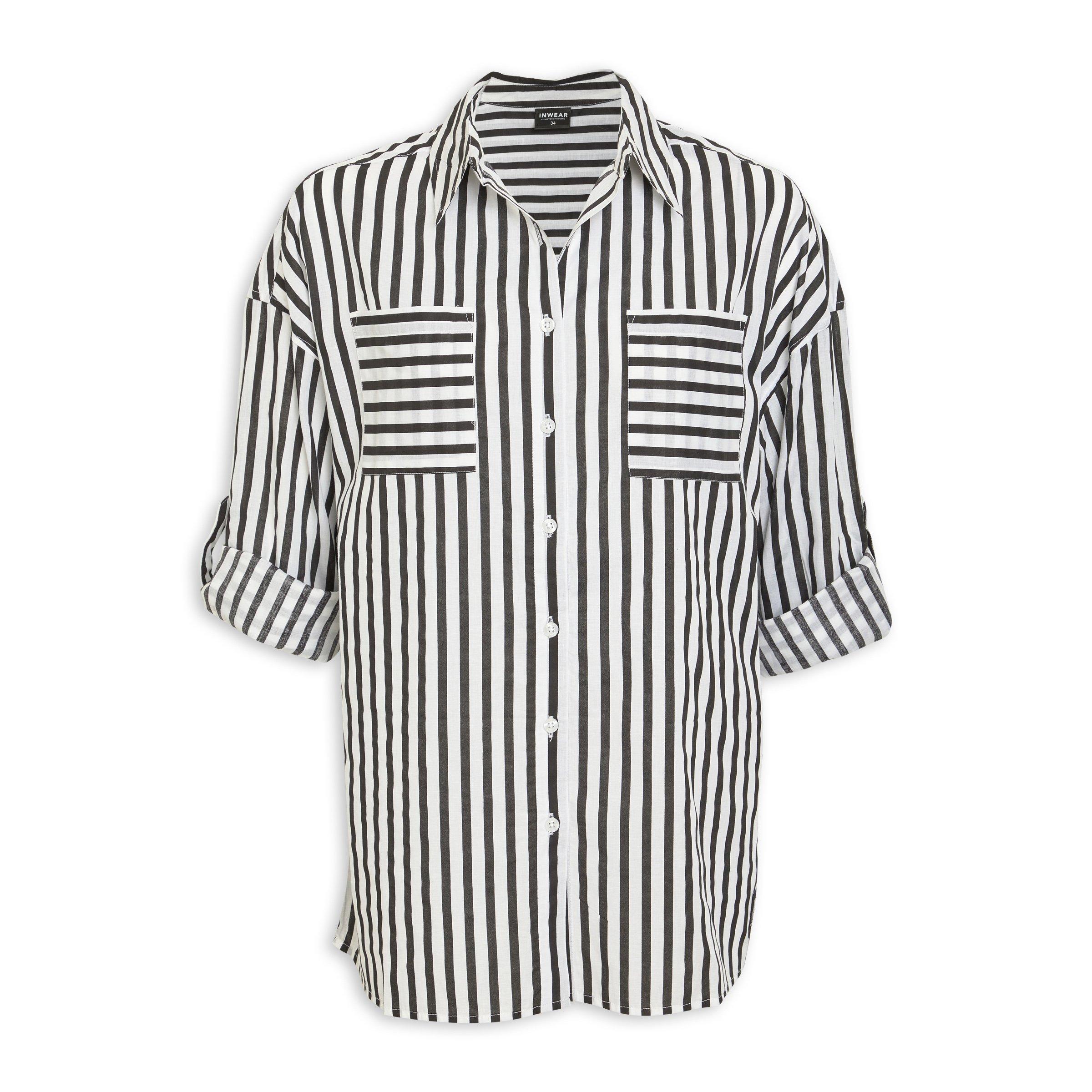 トップス ok.soon layered stripe shirt over size TERIVEEK Women Oversized Striped Color Block Short Sleeve Crew