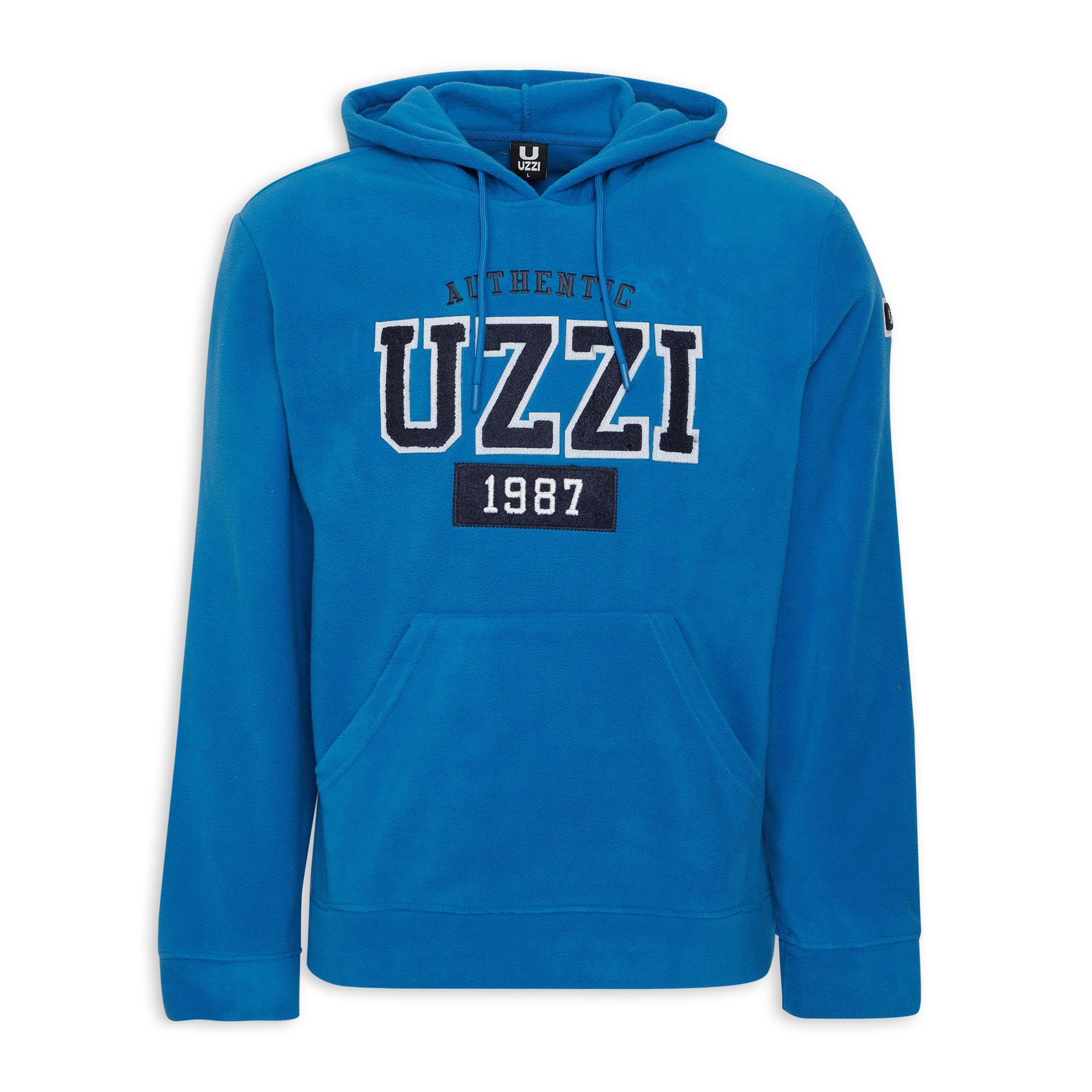 Blue Branded Hoodie