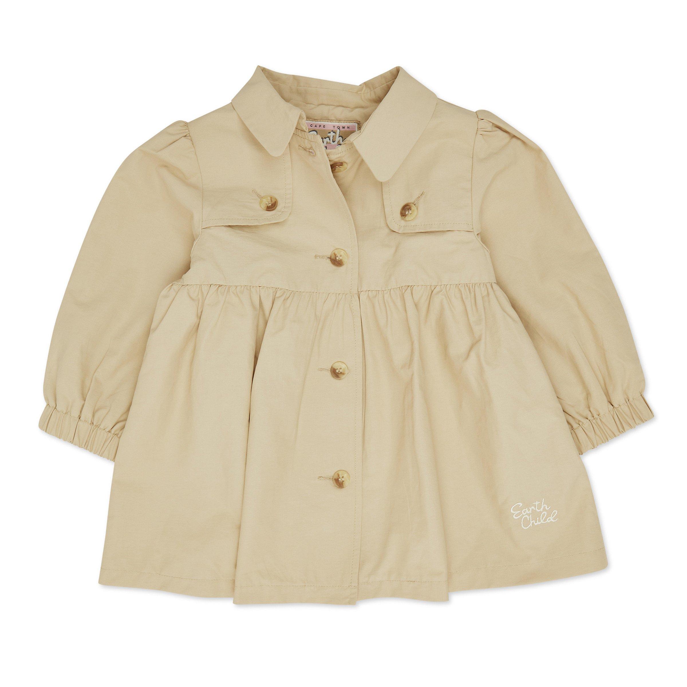 Baby Girl Stone Trench Coat