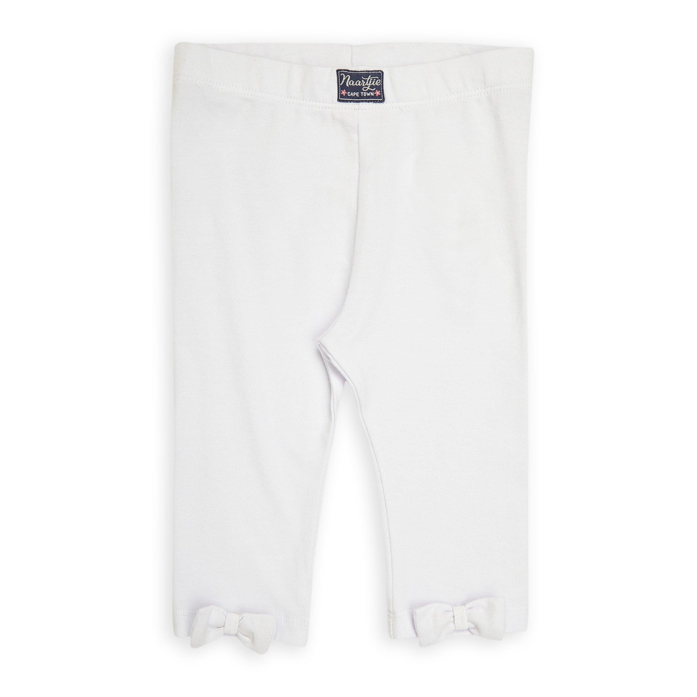 Baby Girl White Leggings