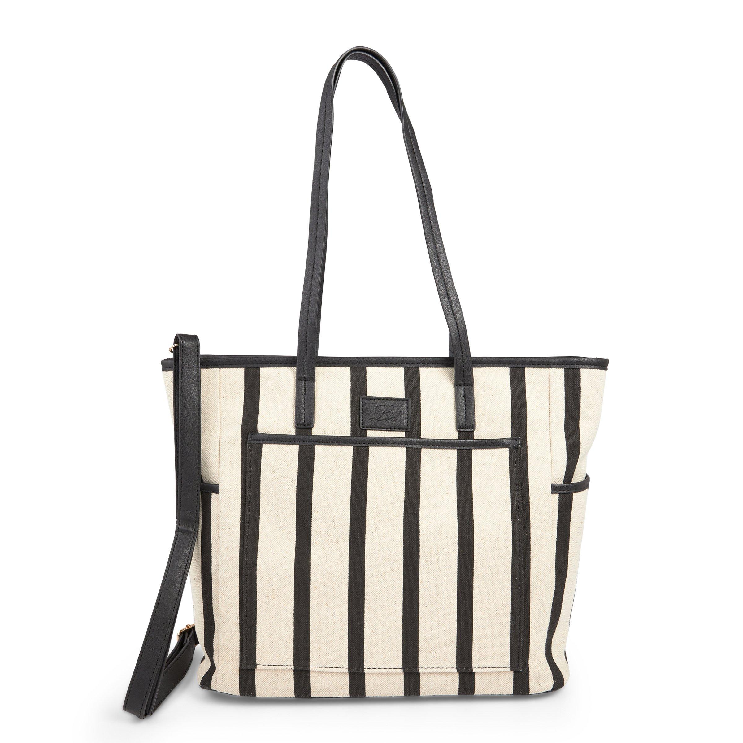 Stripe discount tote bag