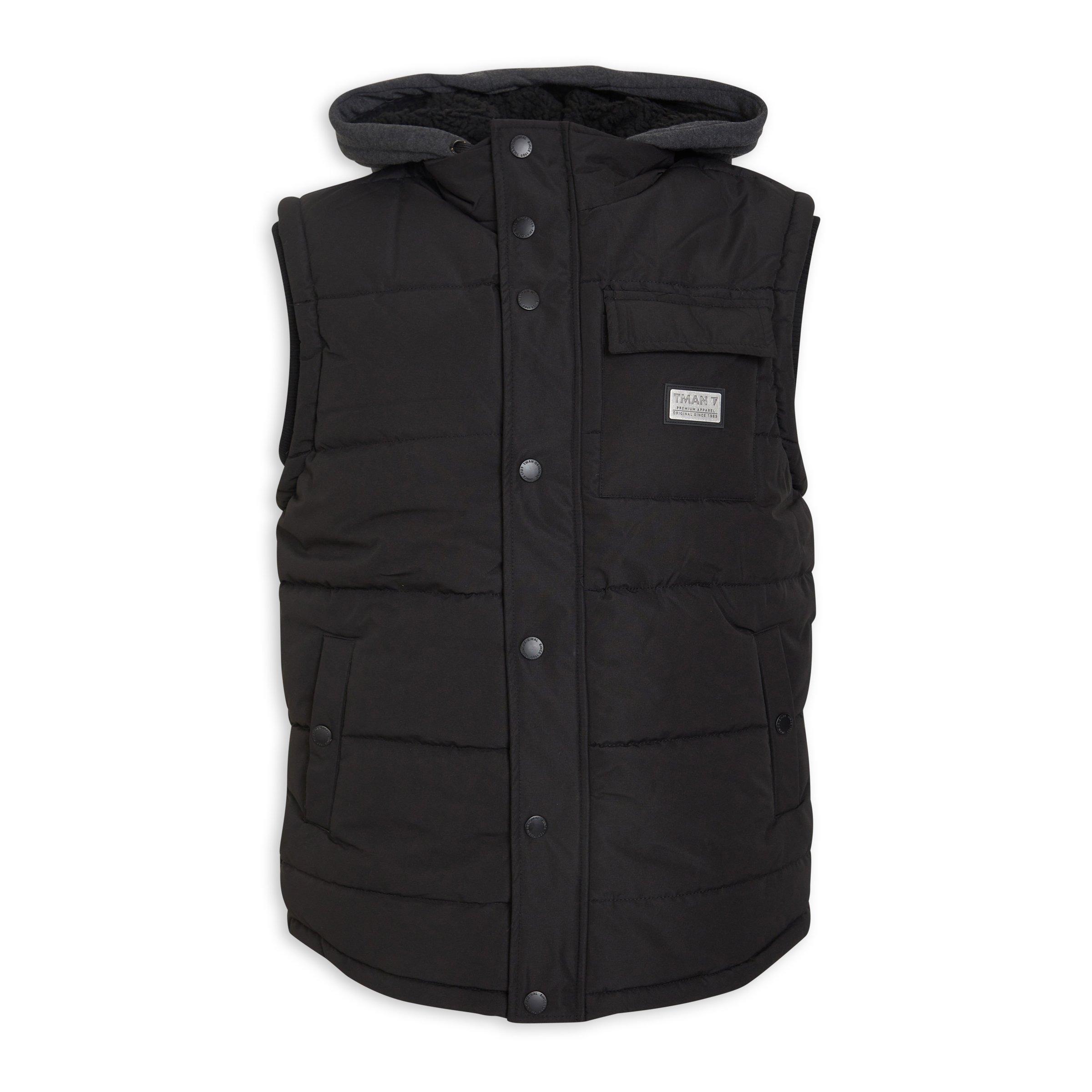 Black Sleeveless Puffer Jacket 3132173 Truworths Man