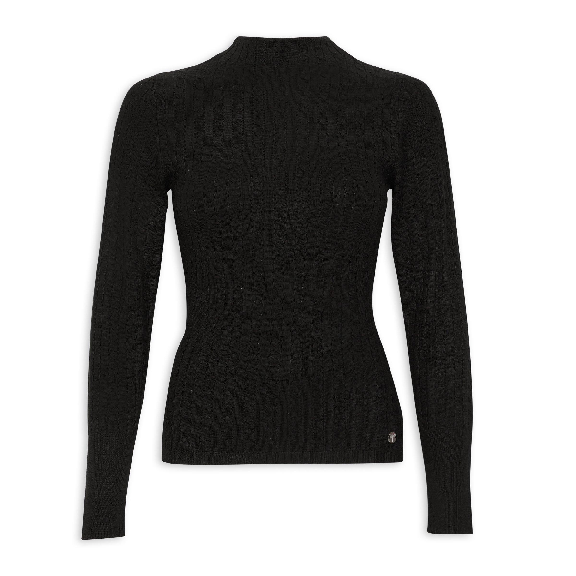 ABYTS TURTLE NECK KNIT ブラック 3 Black turtleneck sweater in pure Merino wool - Black | Benetton