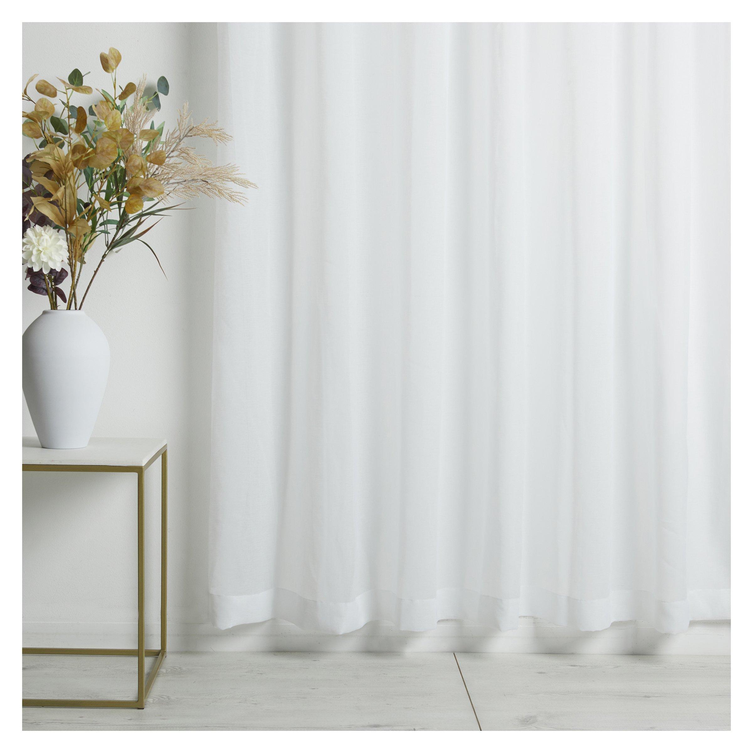 Textured Sheer Taped Curtain (3134109) 