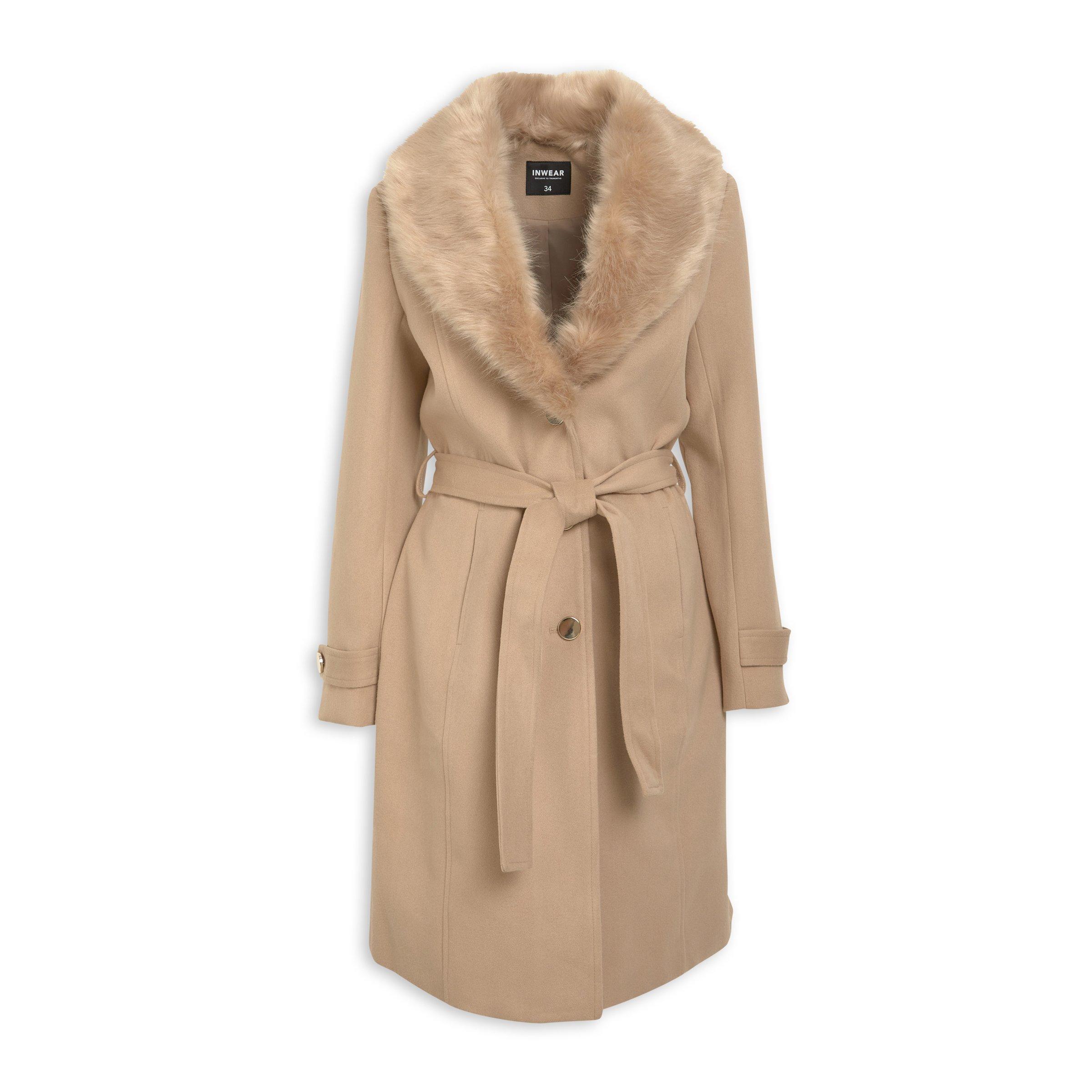 Stone Faux Fur Coat (3134333) | Inwear
