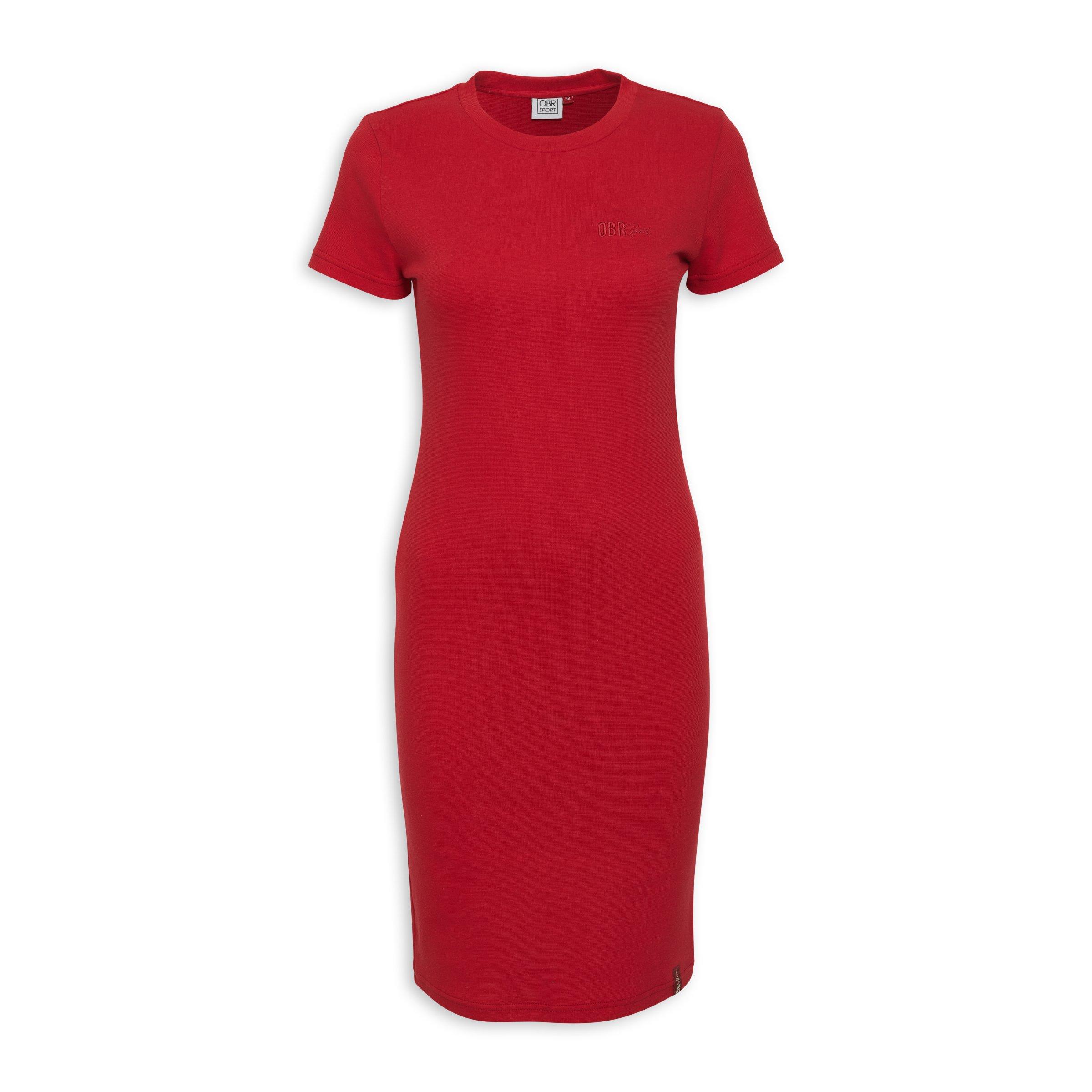 Sporty hotsell red dress