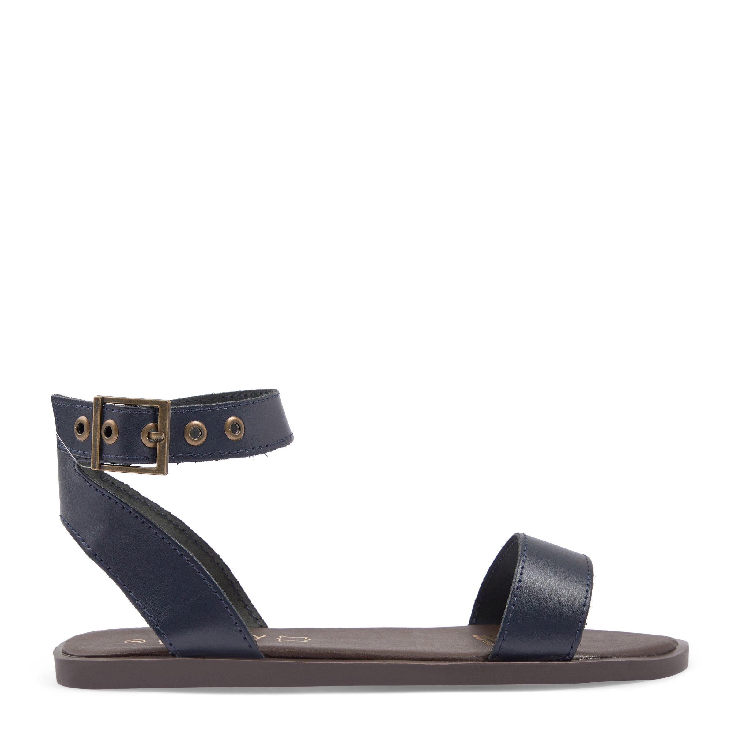 Navy Full Coverage Sandals Identity