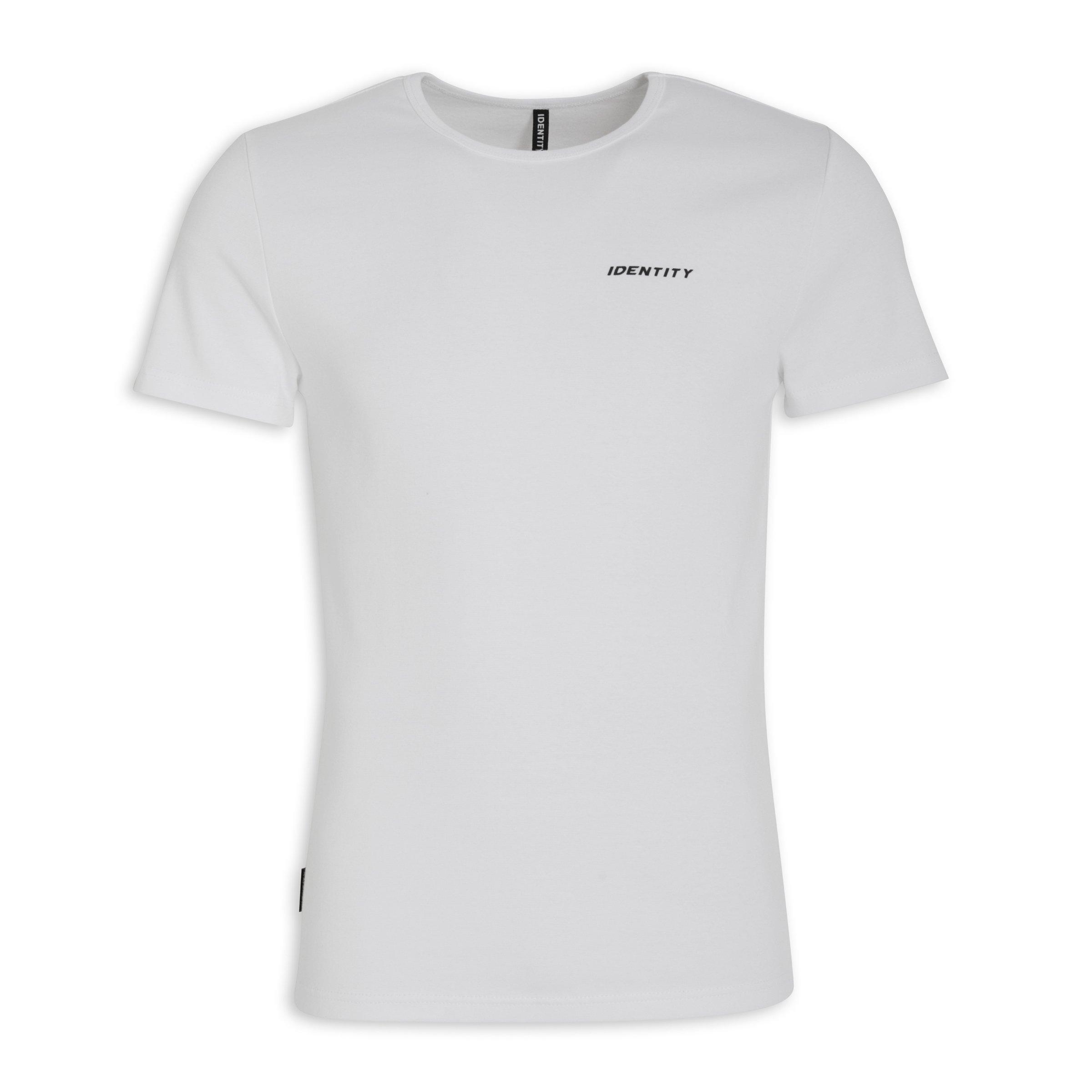7357 White Neck Detailed T-Shirt