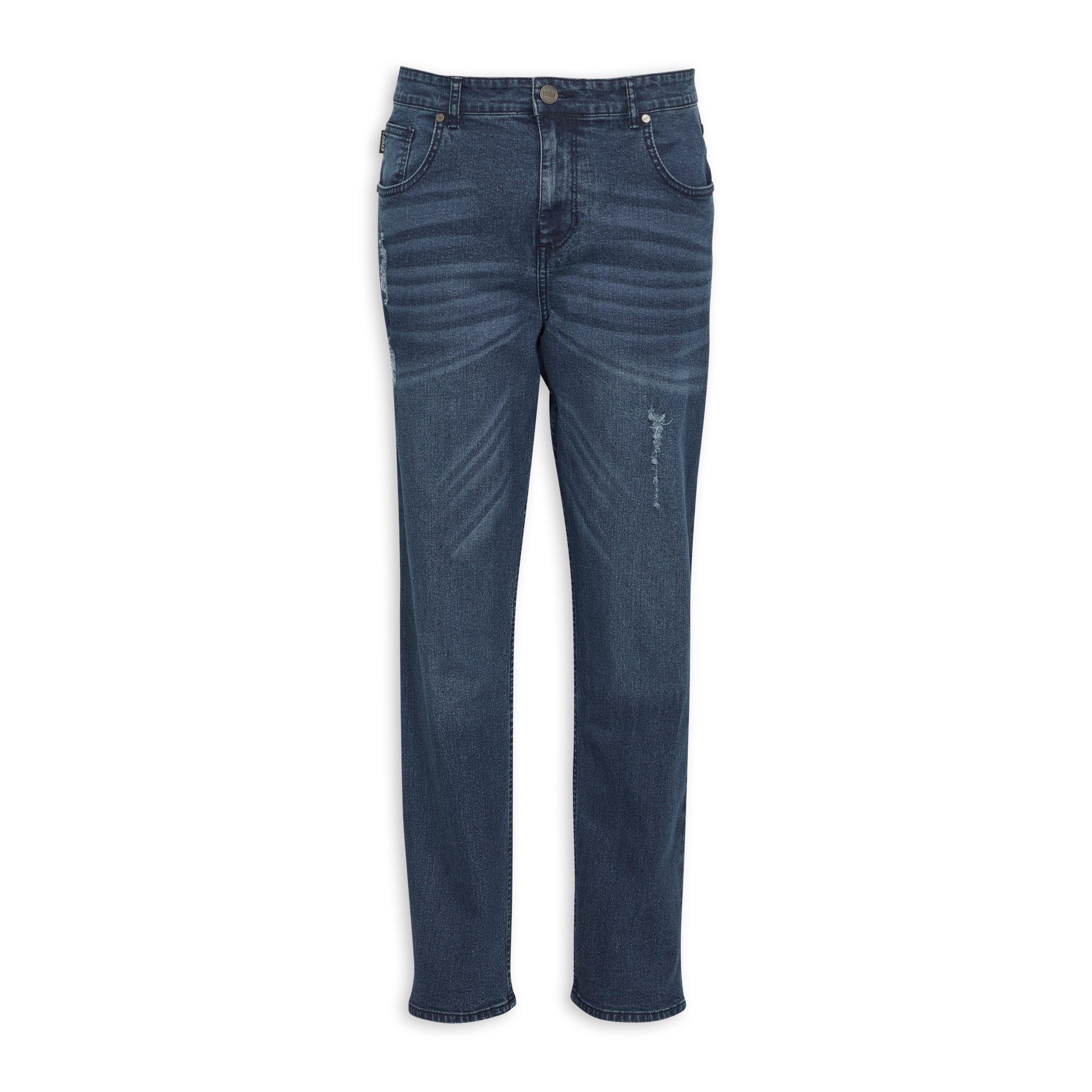 Indigo Straight Leg Jeans (3136538) | Fuel