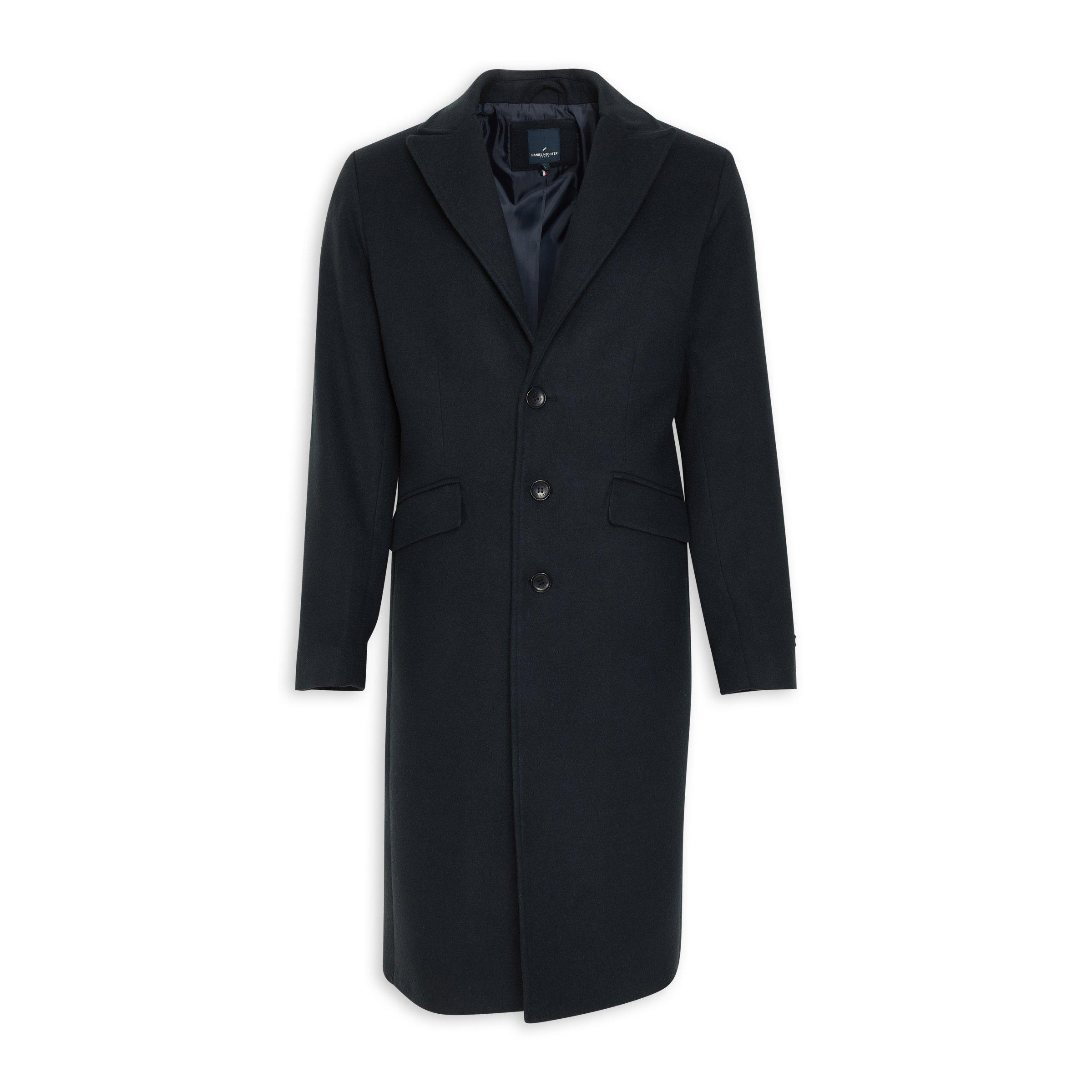 Navy Melton Coat (3138327) | Daniel Hechter