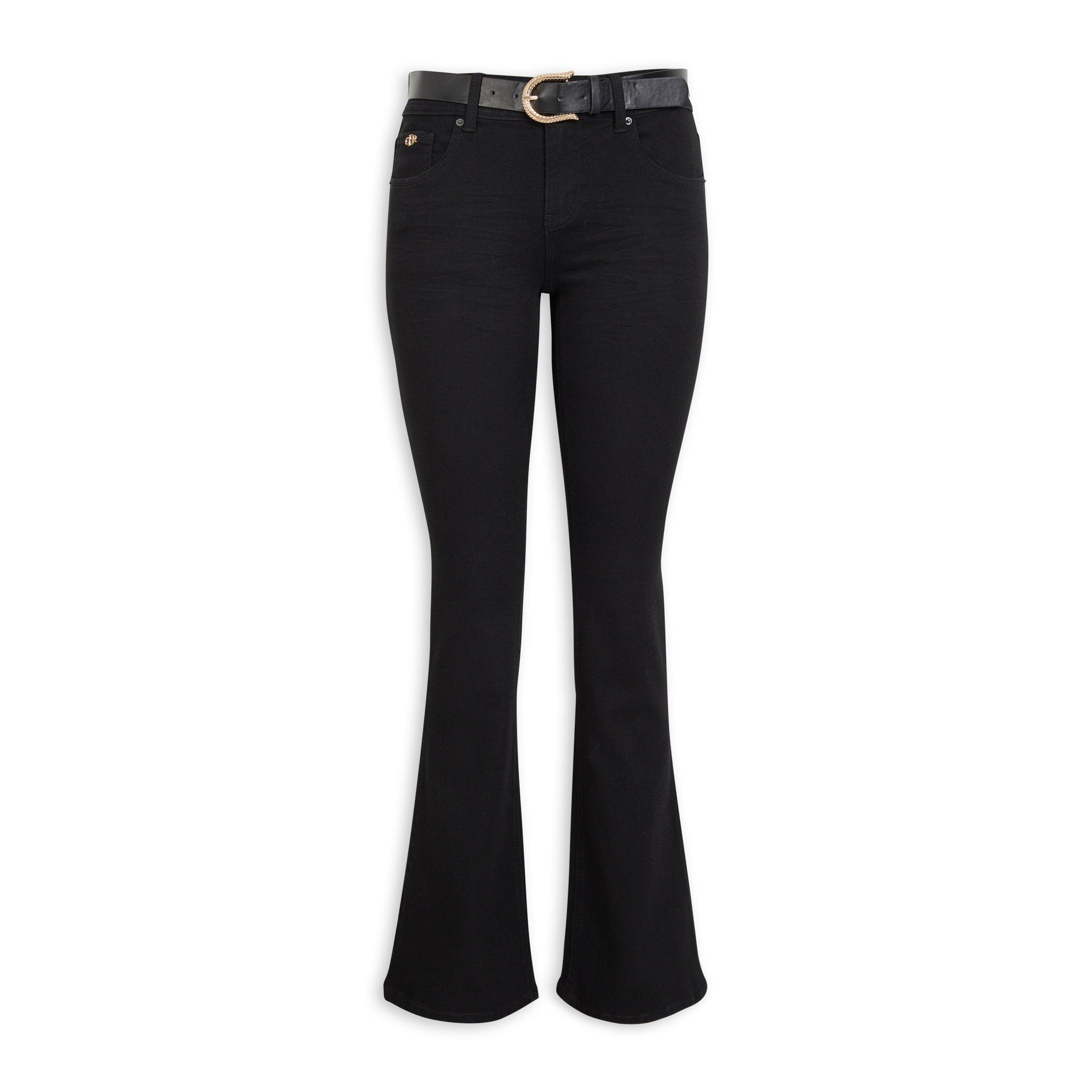 Bootleg Jeans in Deep Black