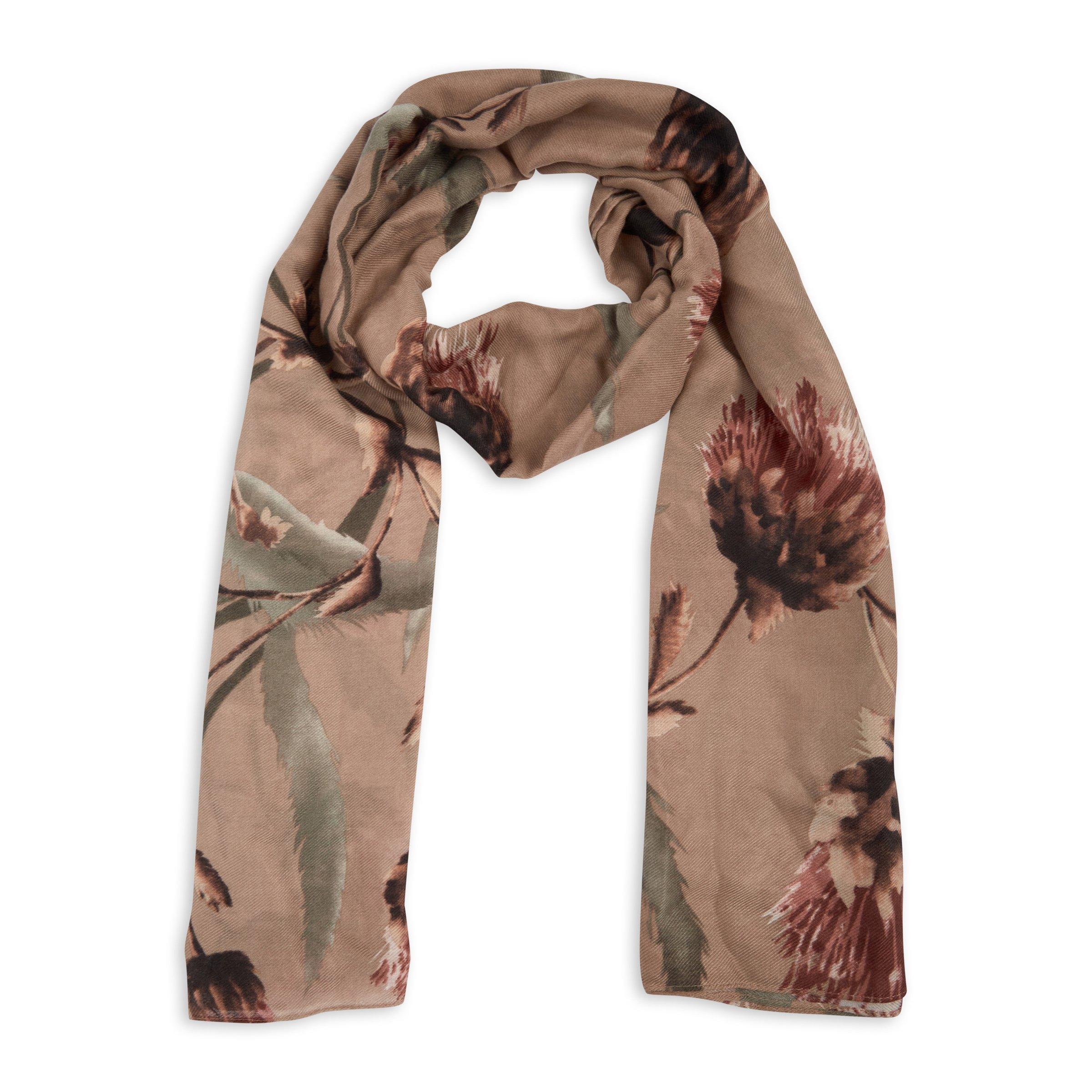 Russet Brown with White Bows Scarf main image 1