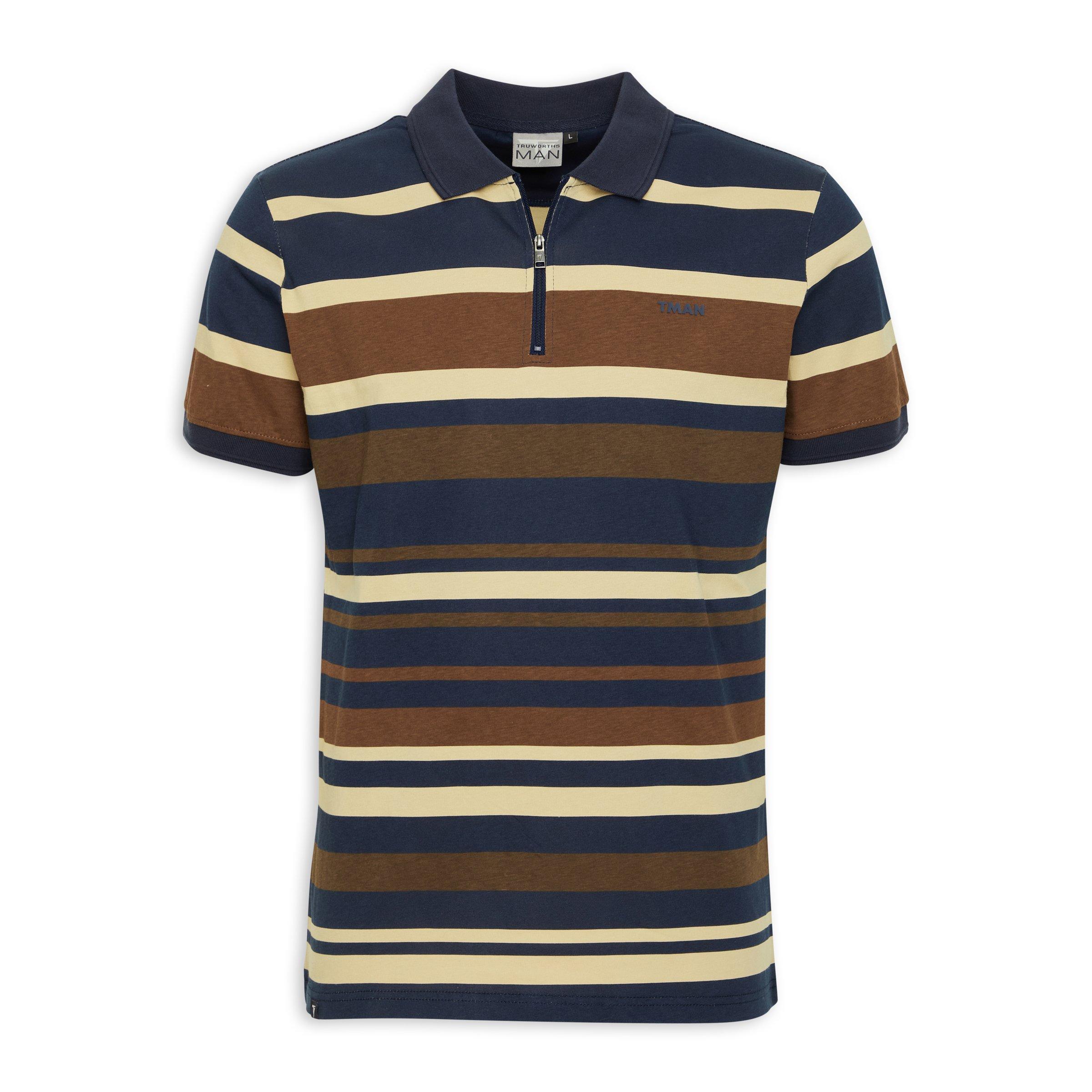 Stripe Golfer Shirt (3140441) Truworths Man