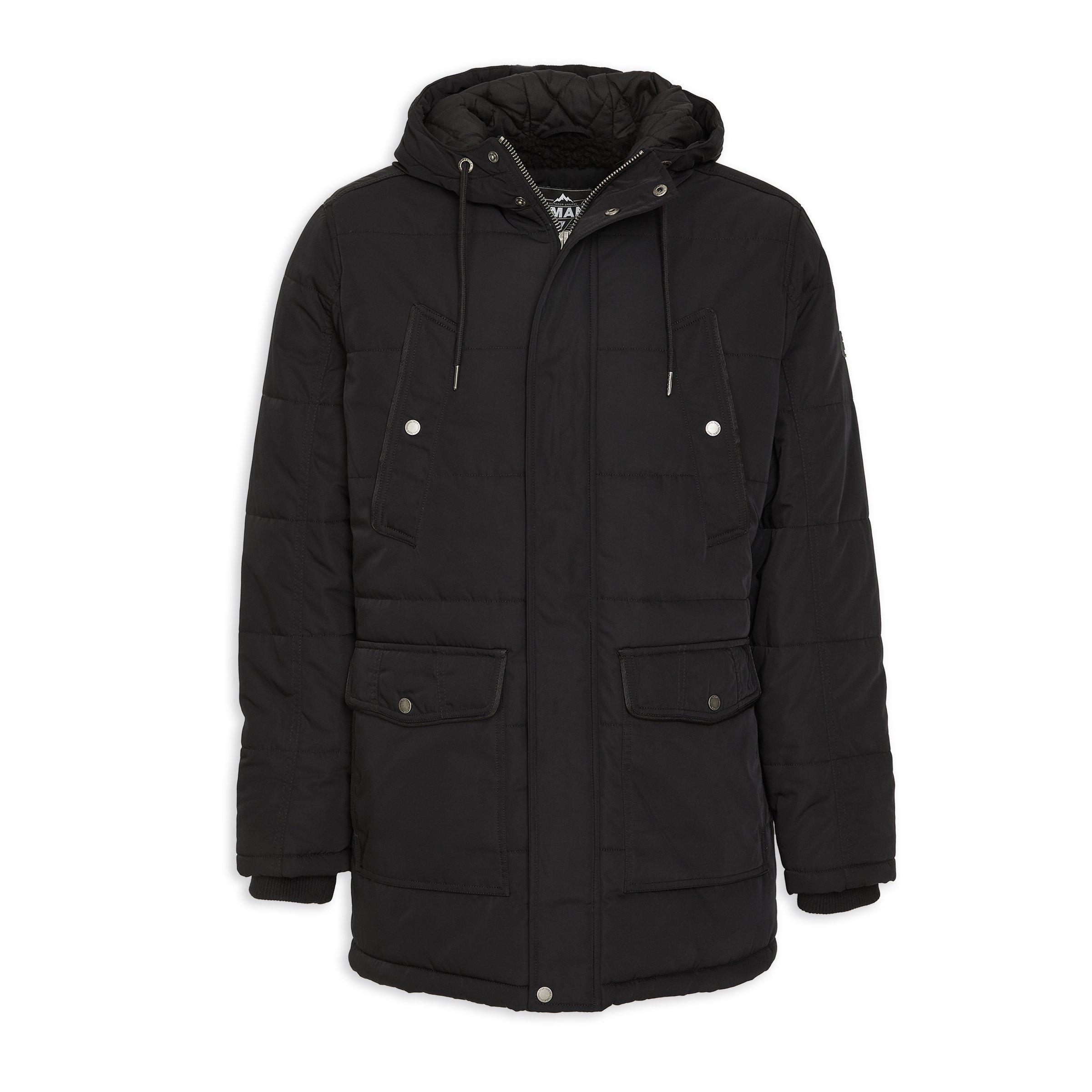 Black Parka Jacket 3141047 Truworths Man