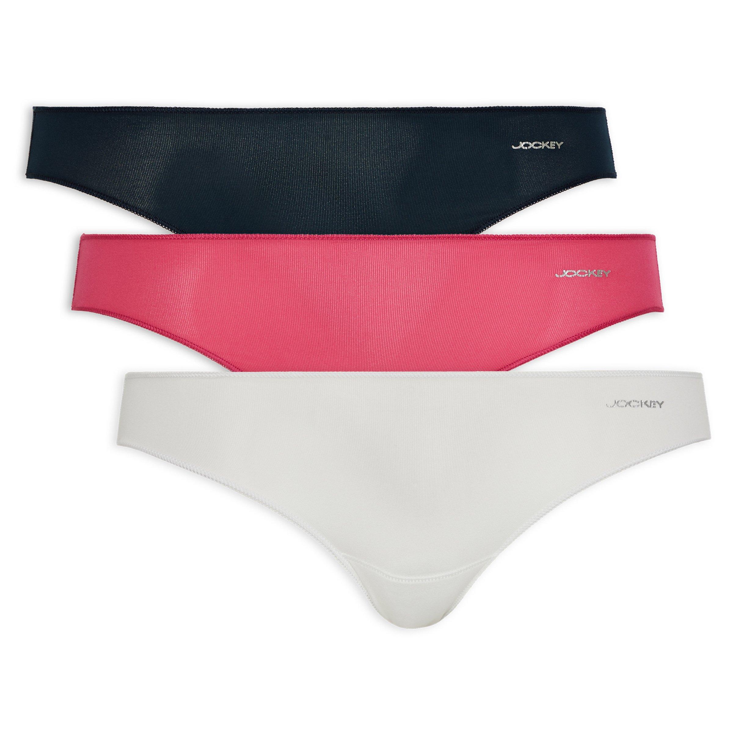 Jockey Mid-waist Bikini Panties with Inner Elastic (Pack of 3) - Dark Assorted, Jockey-1410