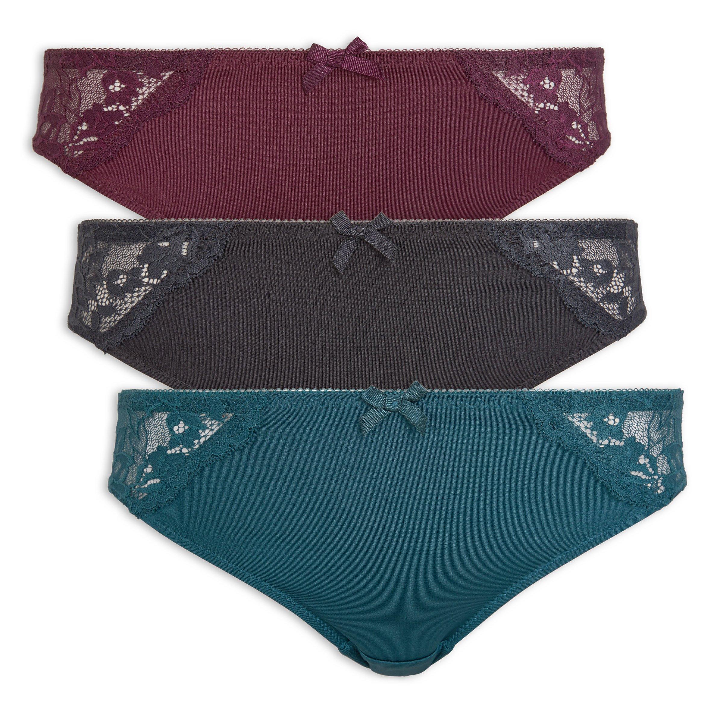 3 Pack Bikini Panties 3141917 Truworths