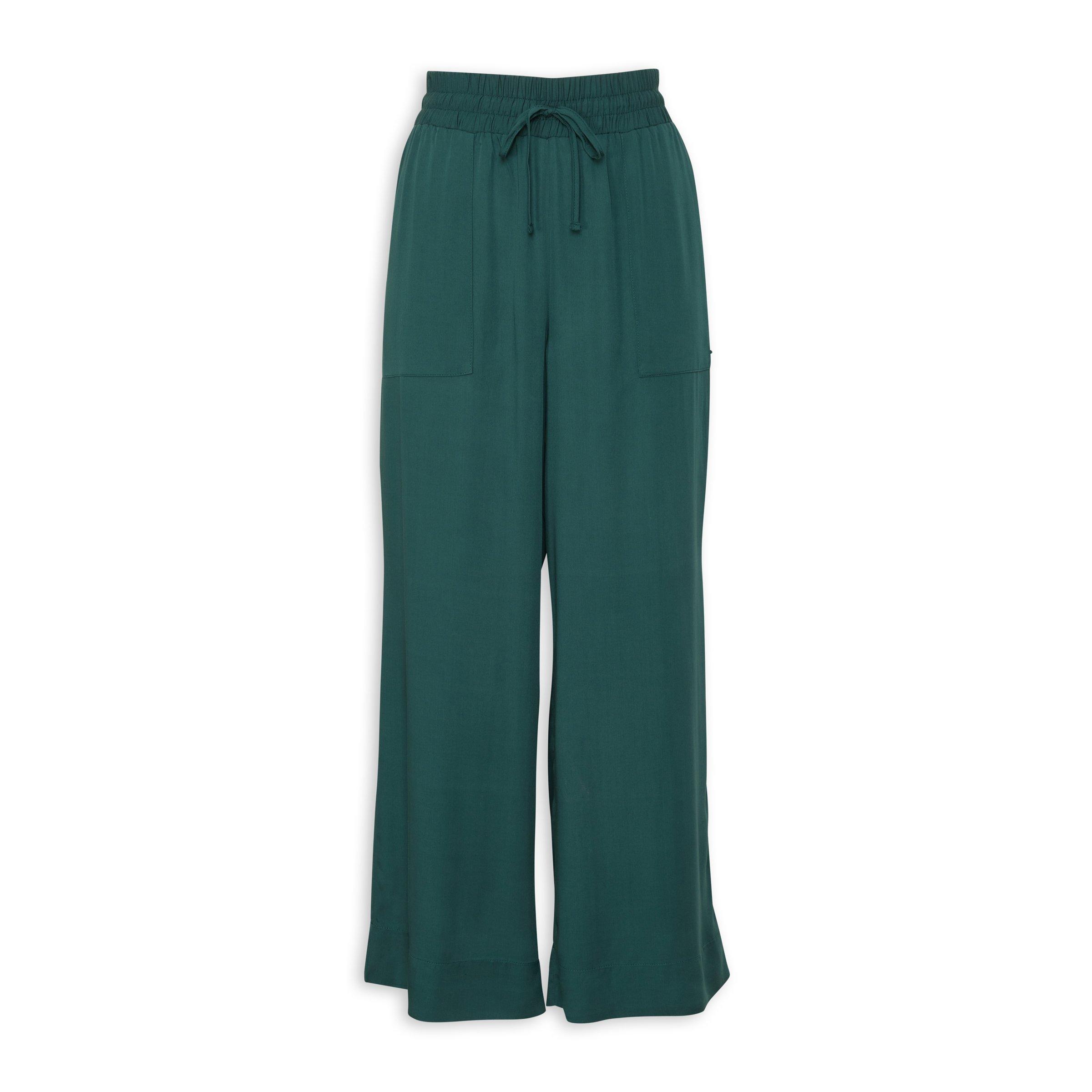 Teal Poli Rayon Pant Straight main image 1