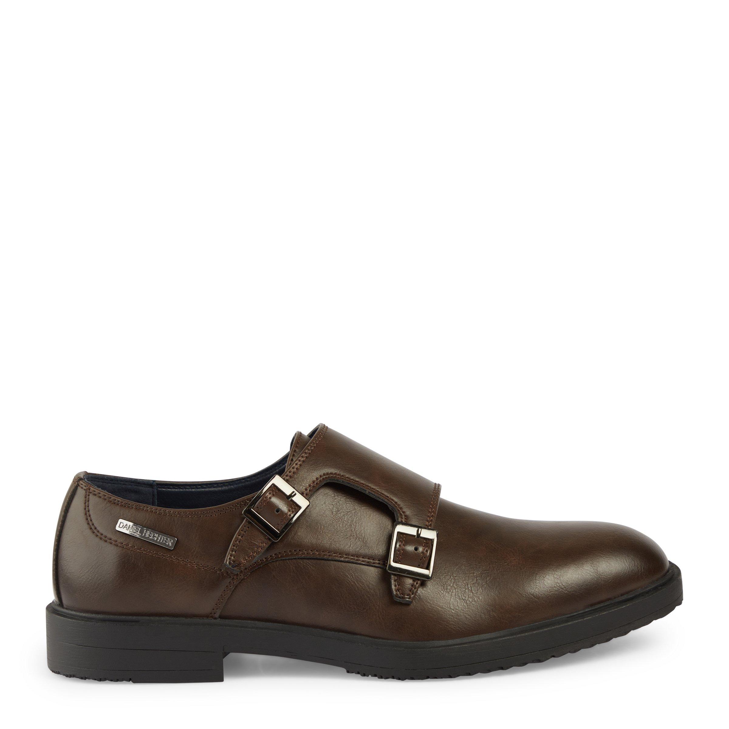 Brown Double Strap Monk Shoes (3142759) | Daniel Hechter