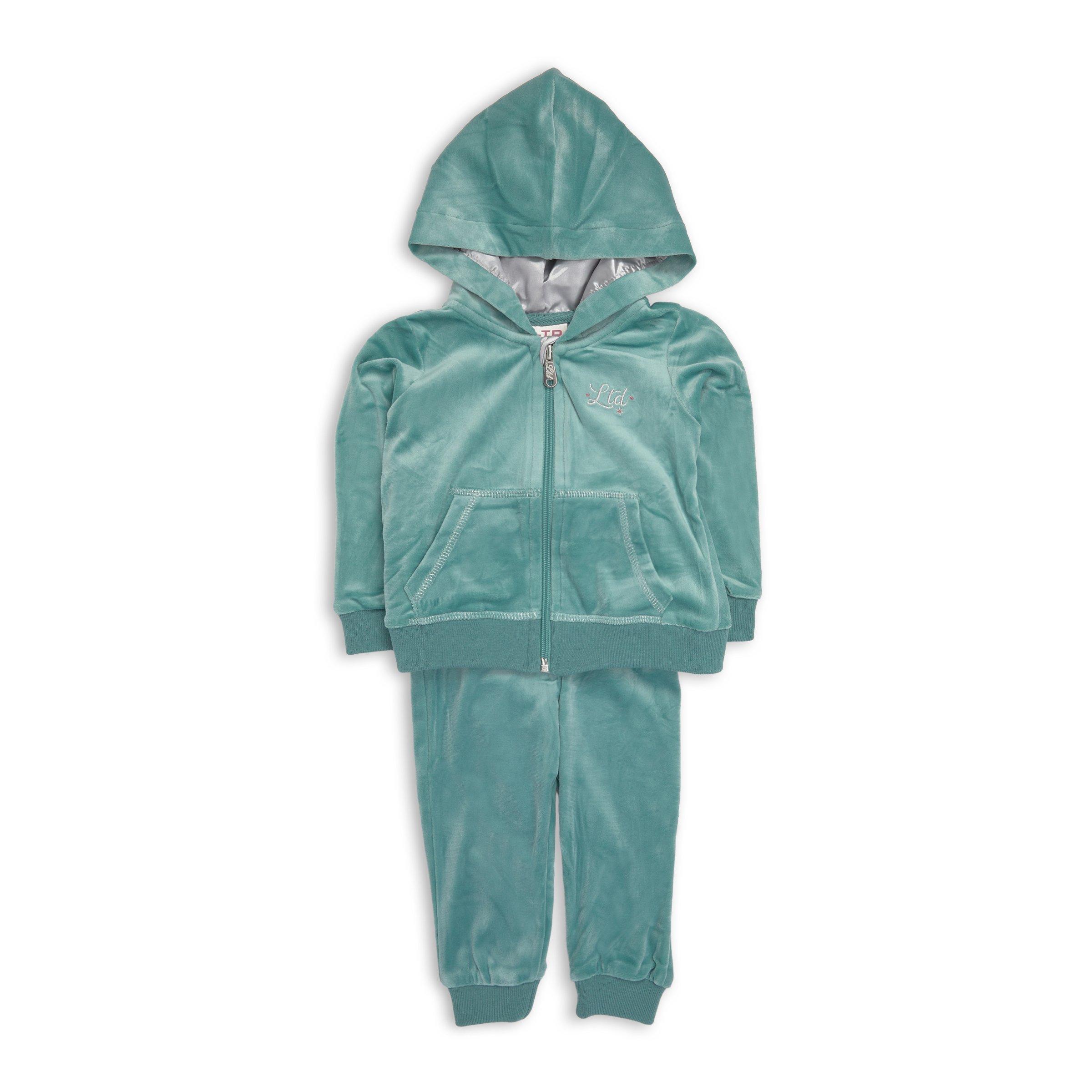Baby Girls Sage Green Velour Set (3142960) LTD Kids