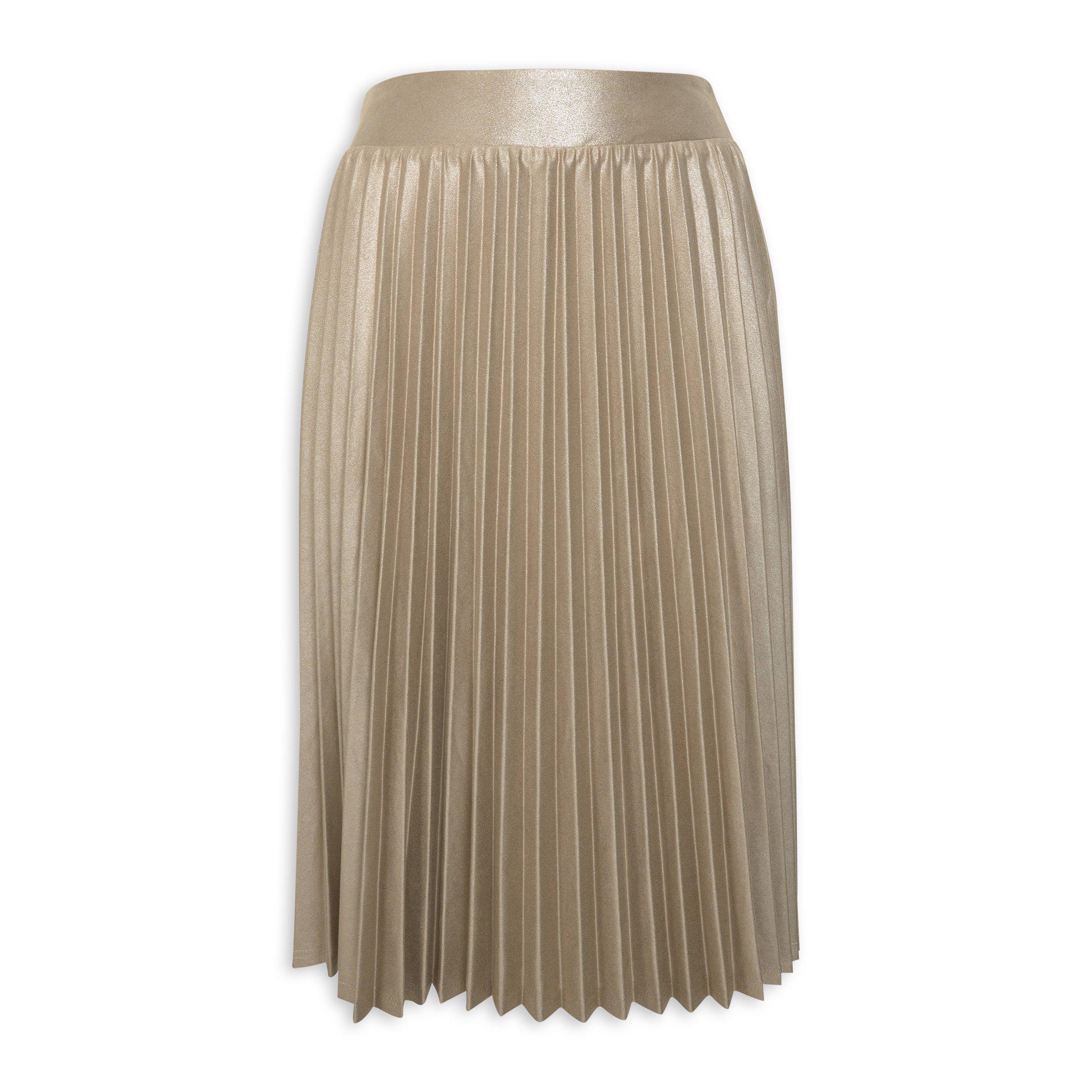 Ecru Pleated Skirt (3145127) | Identity