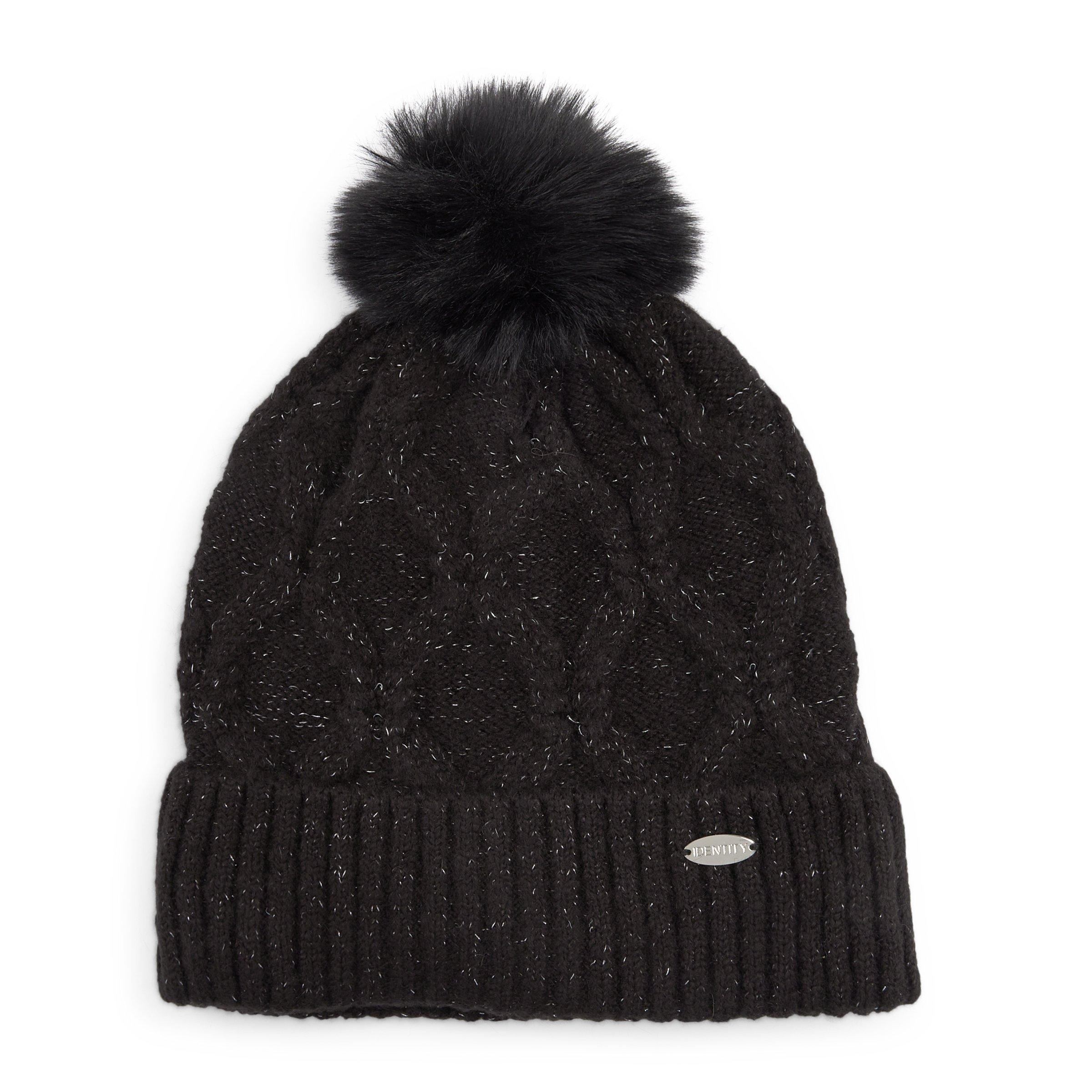 Black Knit Beanie (3145199) | Identity