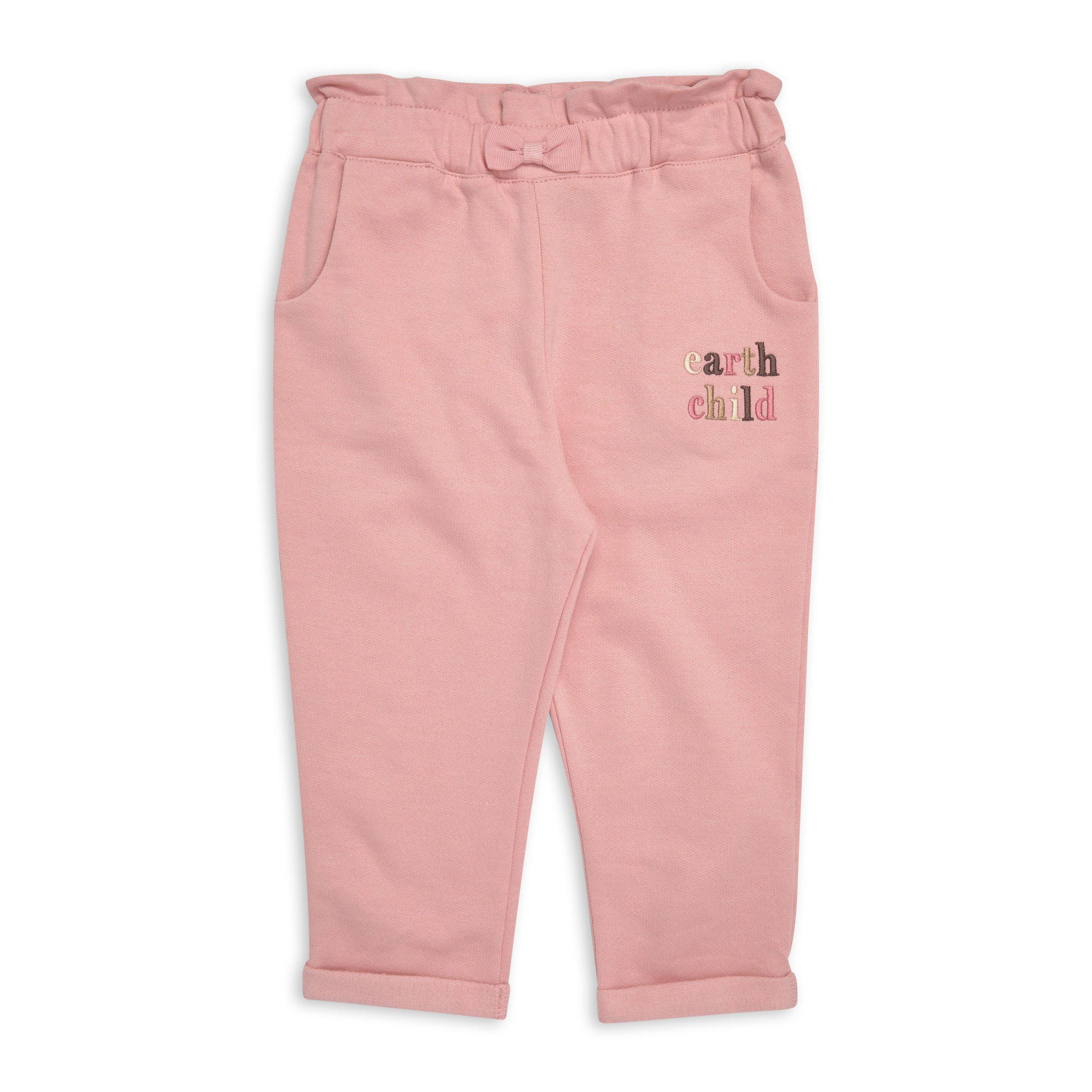 Mango Baby Girls Pink Cotton Jogging Short