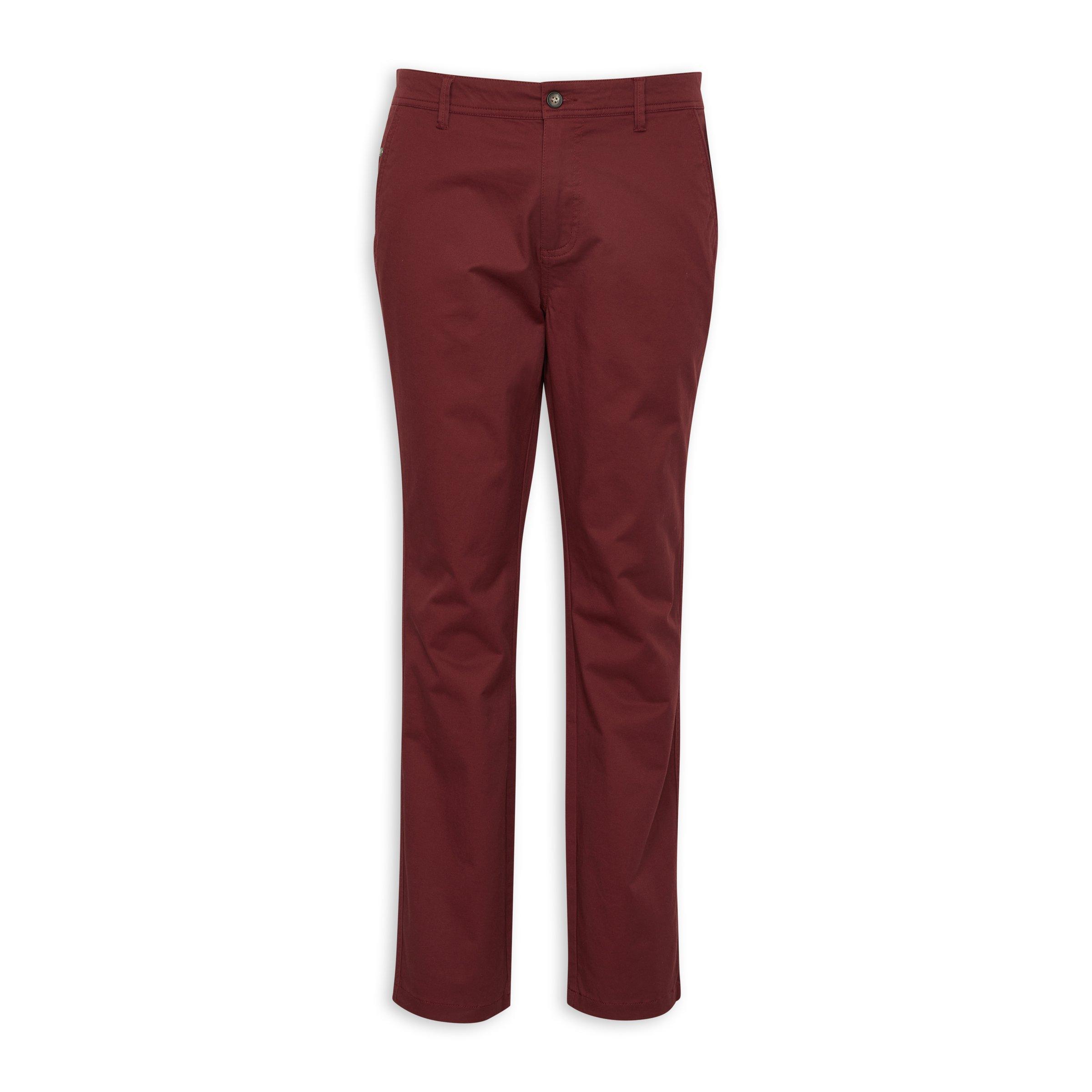 Burgundy Chino Pants 3145830 Truworths Man