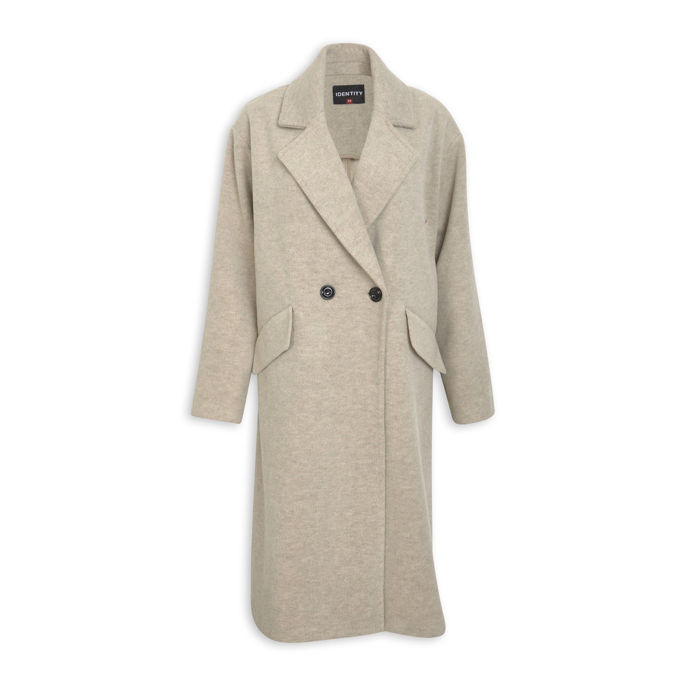 Beige maxi coat on sale