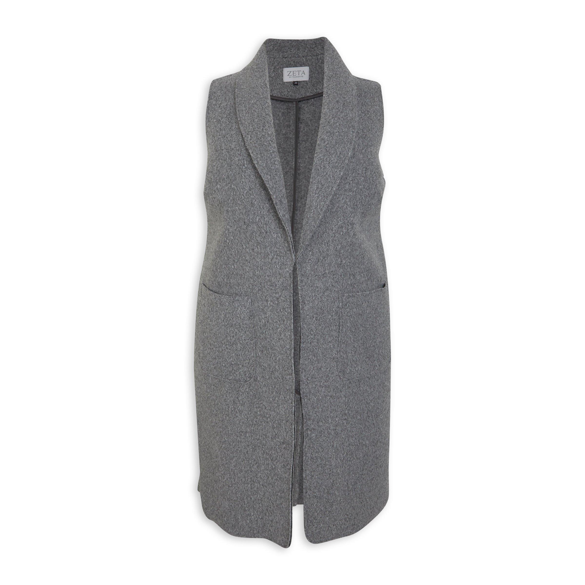 Grey Sleeveless Coat