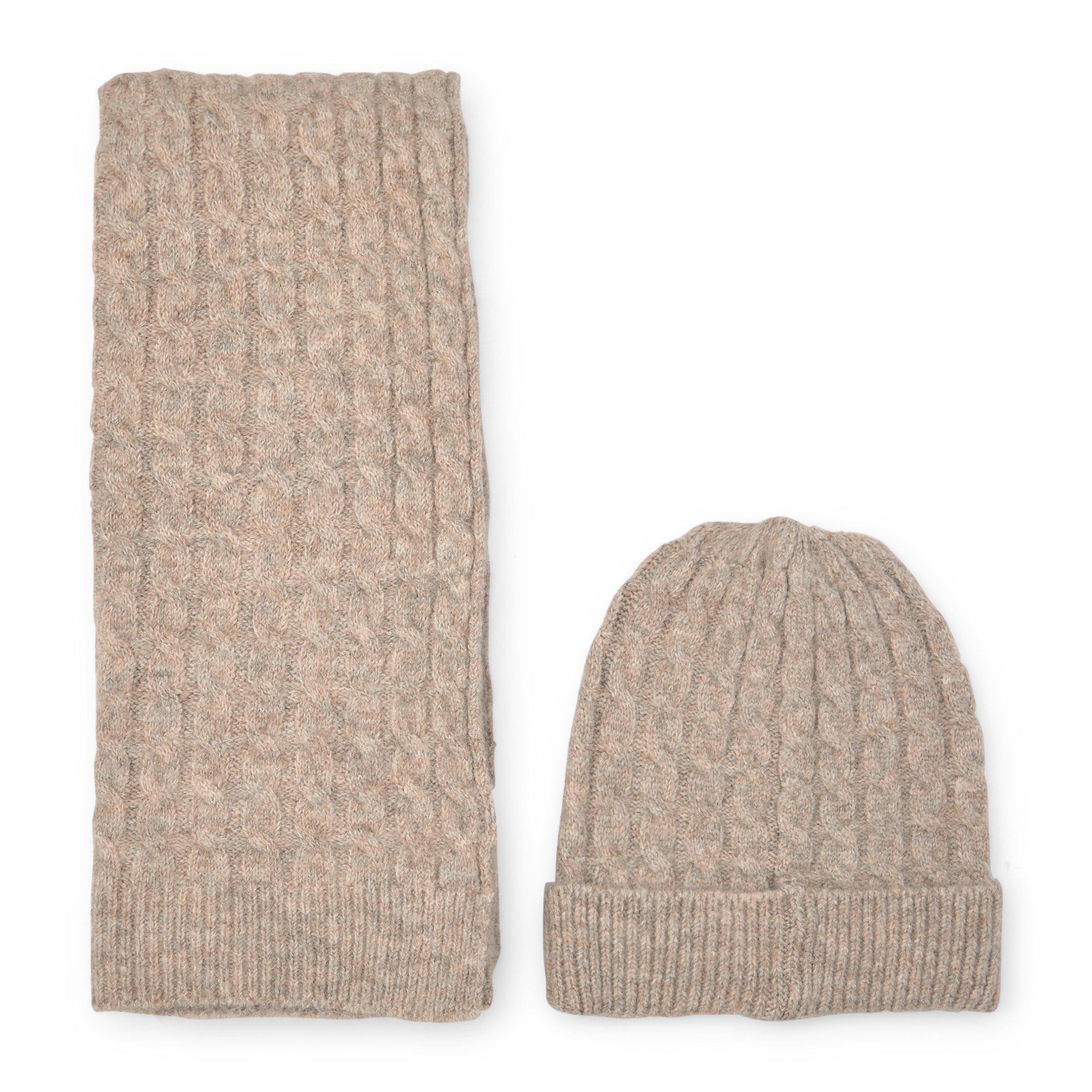 Beige Scarf & Beanie Set (3146051) | Truworths