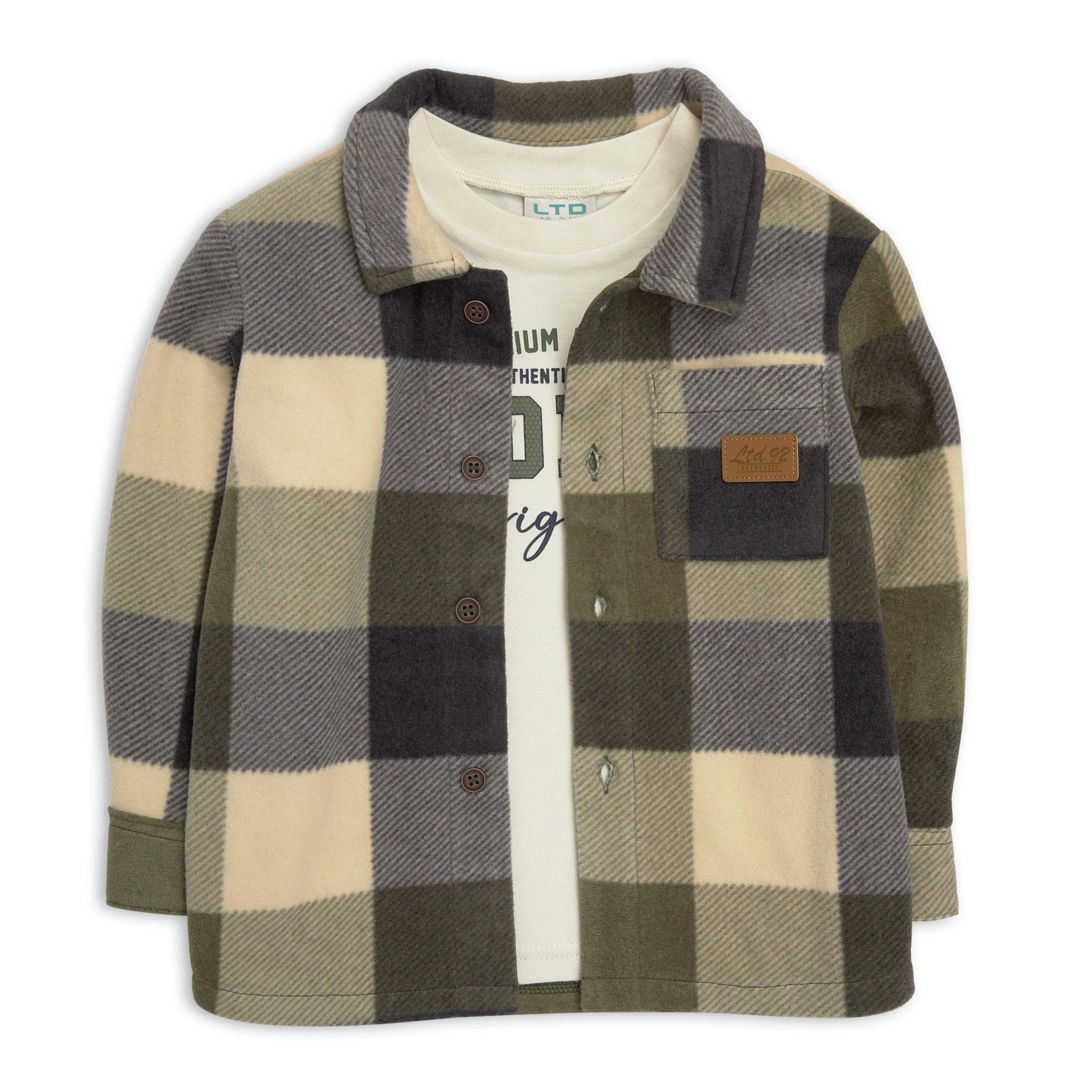 New Baby Boys  Shirt In Thick Cotton Stuff In White Color CLOUDS STYLE On Sale Price main image 1
