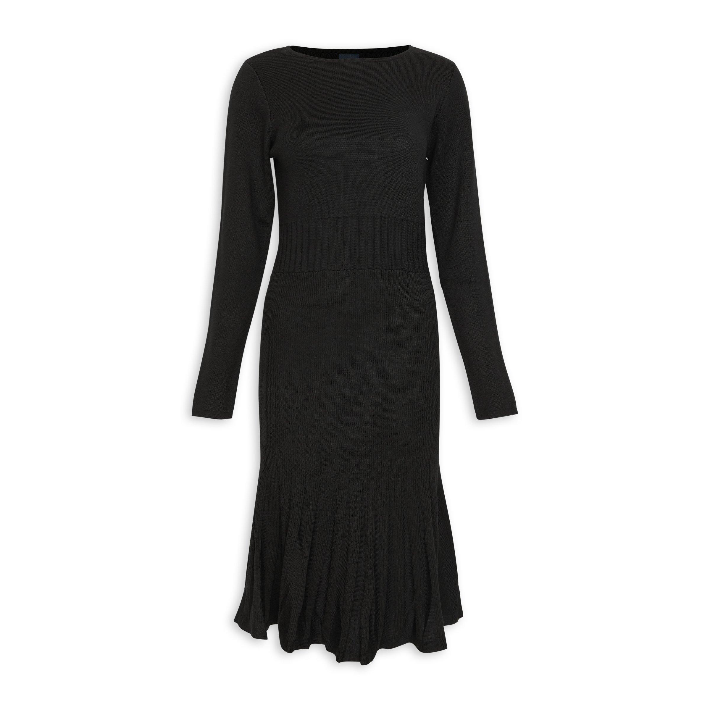 Black Tulip Knit Dress