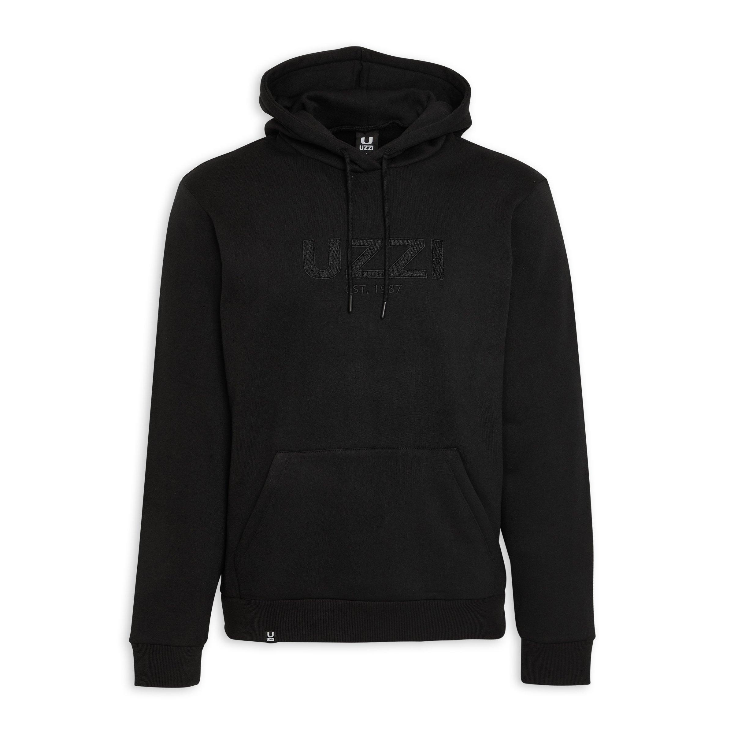 Black Branded Hoodie