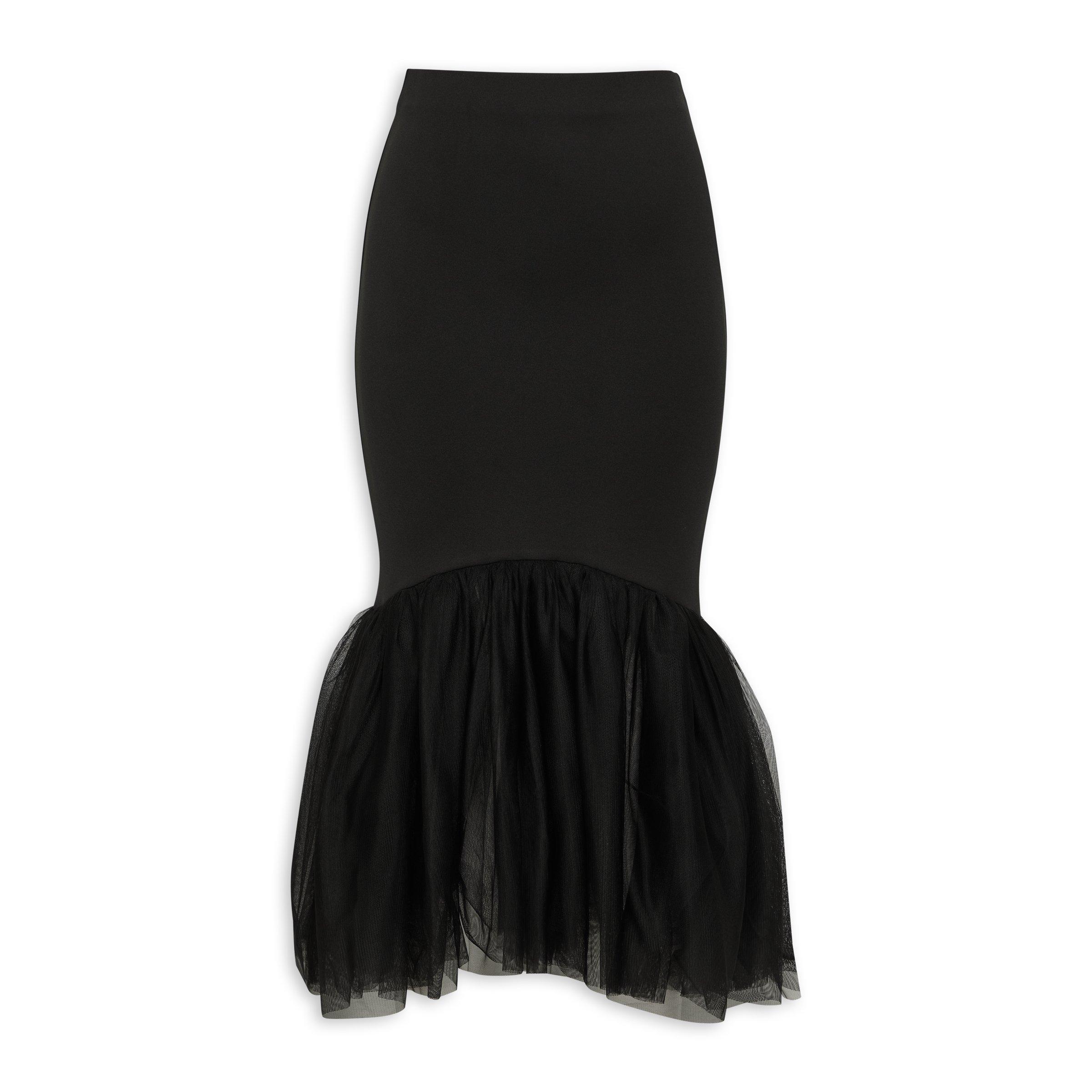 Black Tulle Trumpet Skirt (3147374) | Truworths
