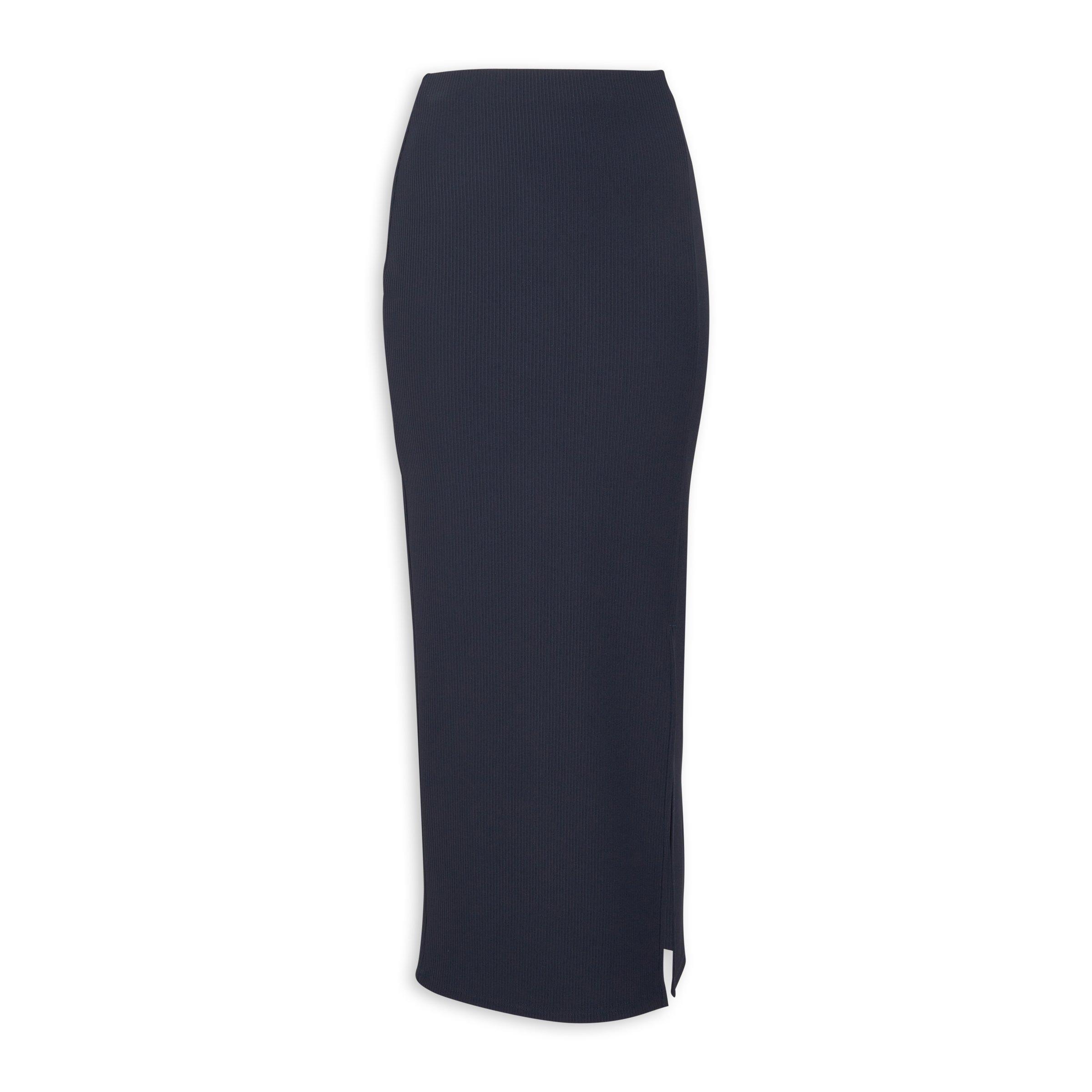 Women's Cosmos Long Ribbed Skirt - Midnight Navy main image 1