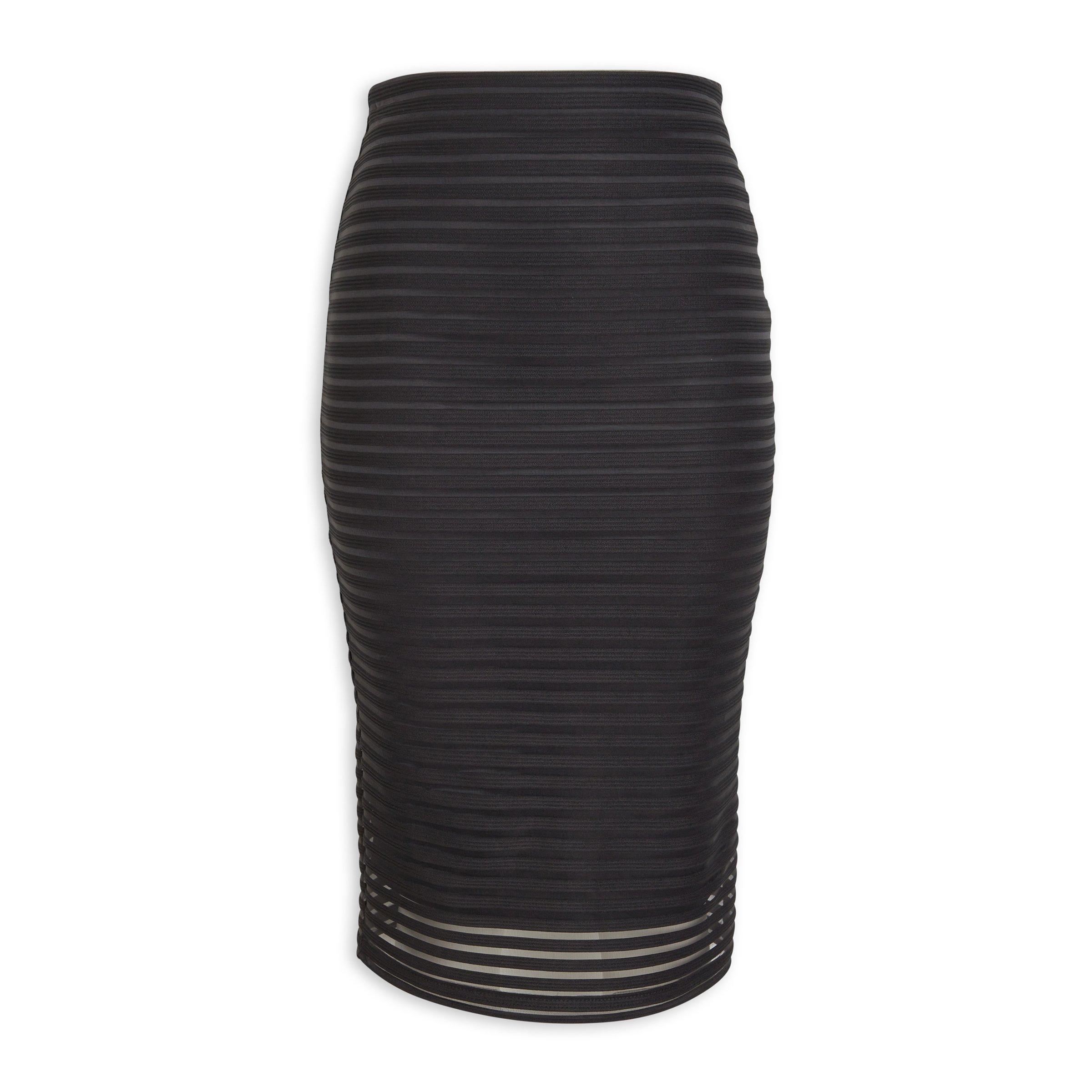 Abstract Printed Draped Bodycon Skirt