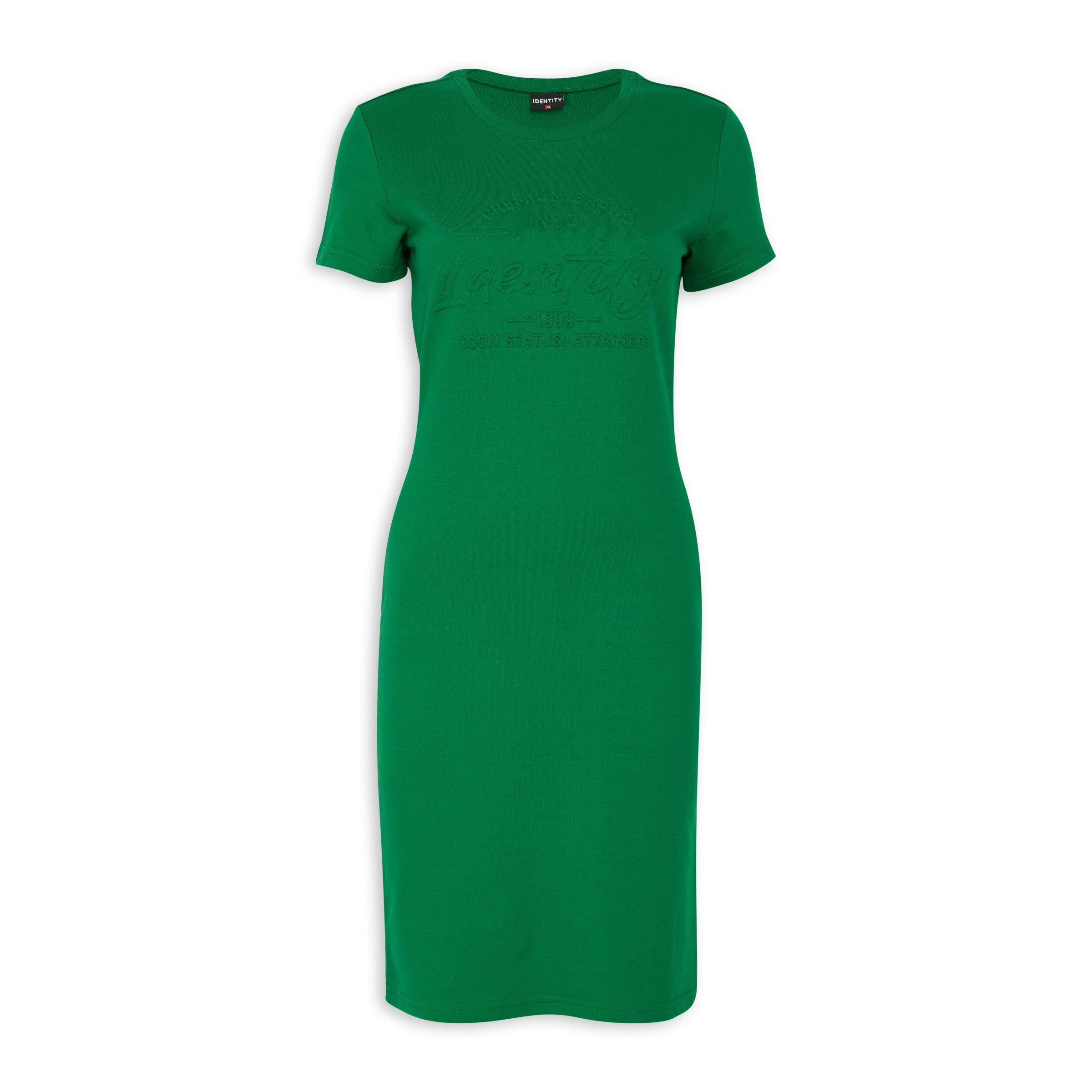 Cotton Shirt Dress in Green (028)