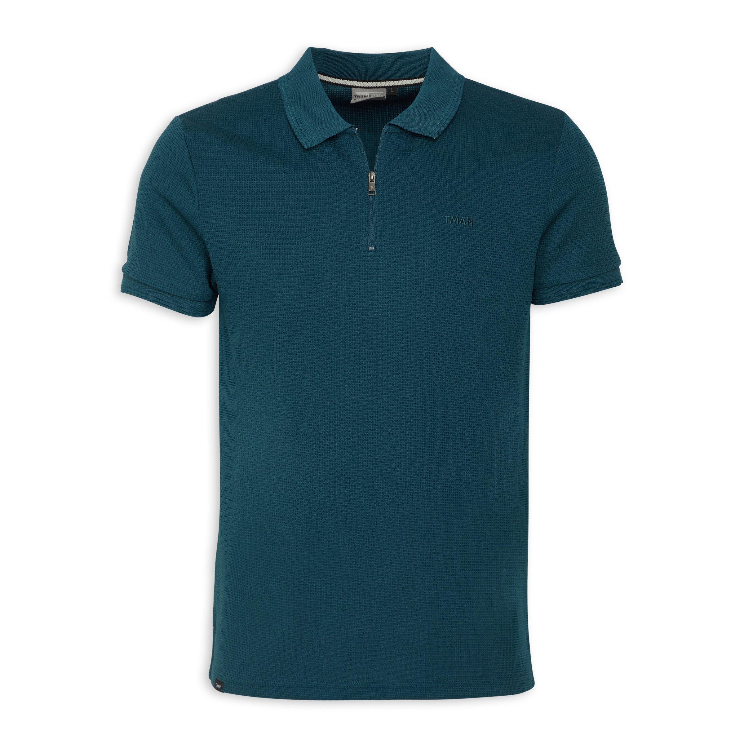 Teal Quarter-zip Golfer (3148666) | Truworths Man