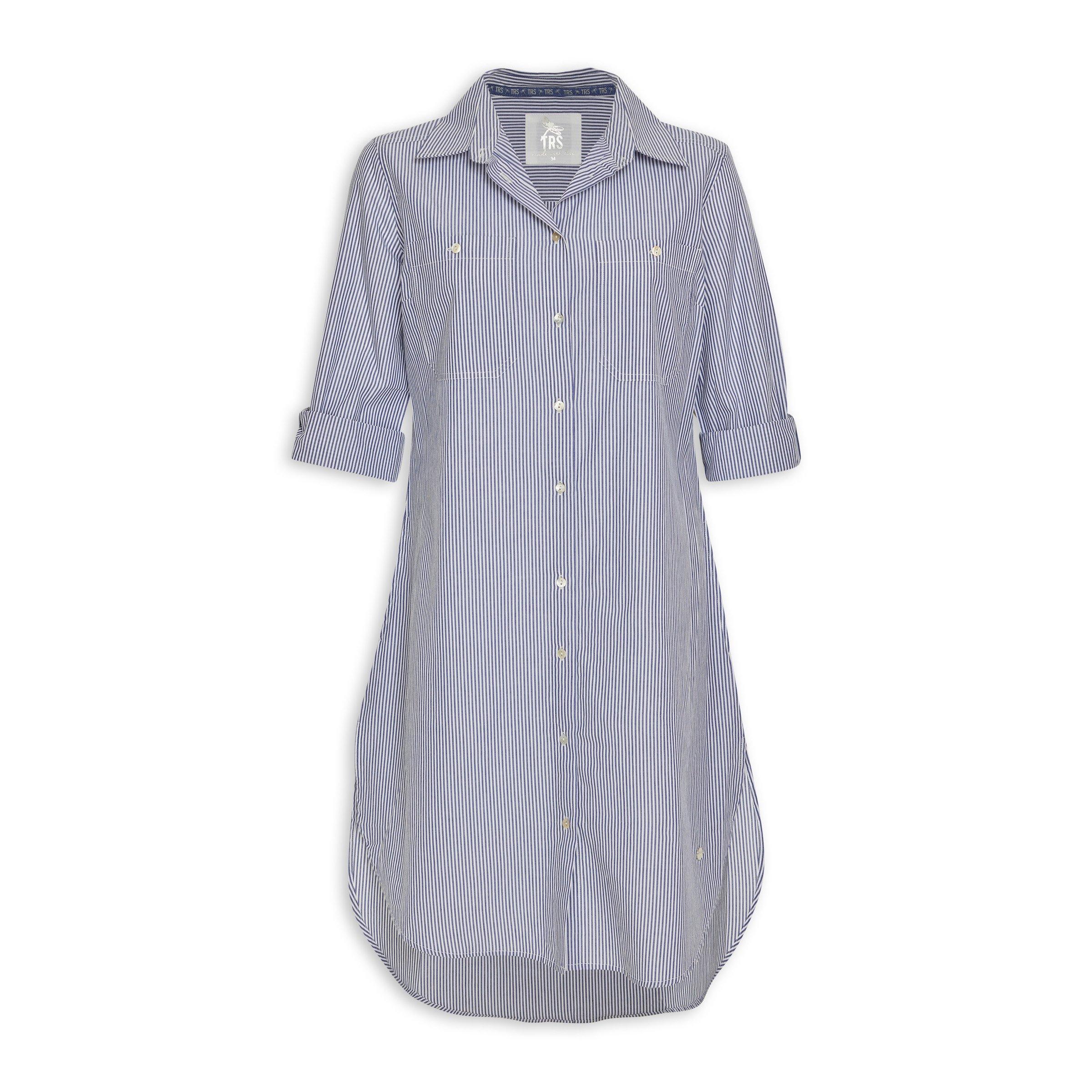 Tunic Shirt Stripe French Blue main image 1