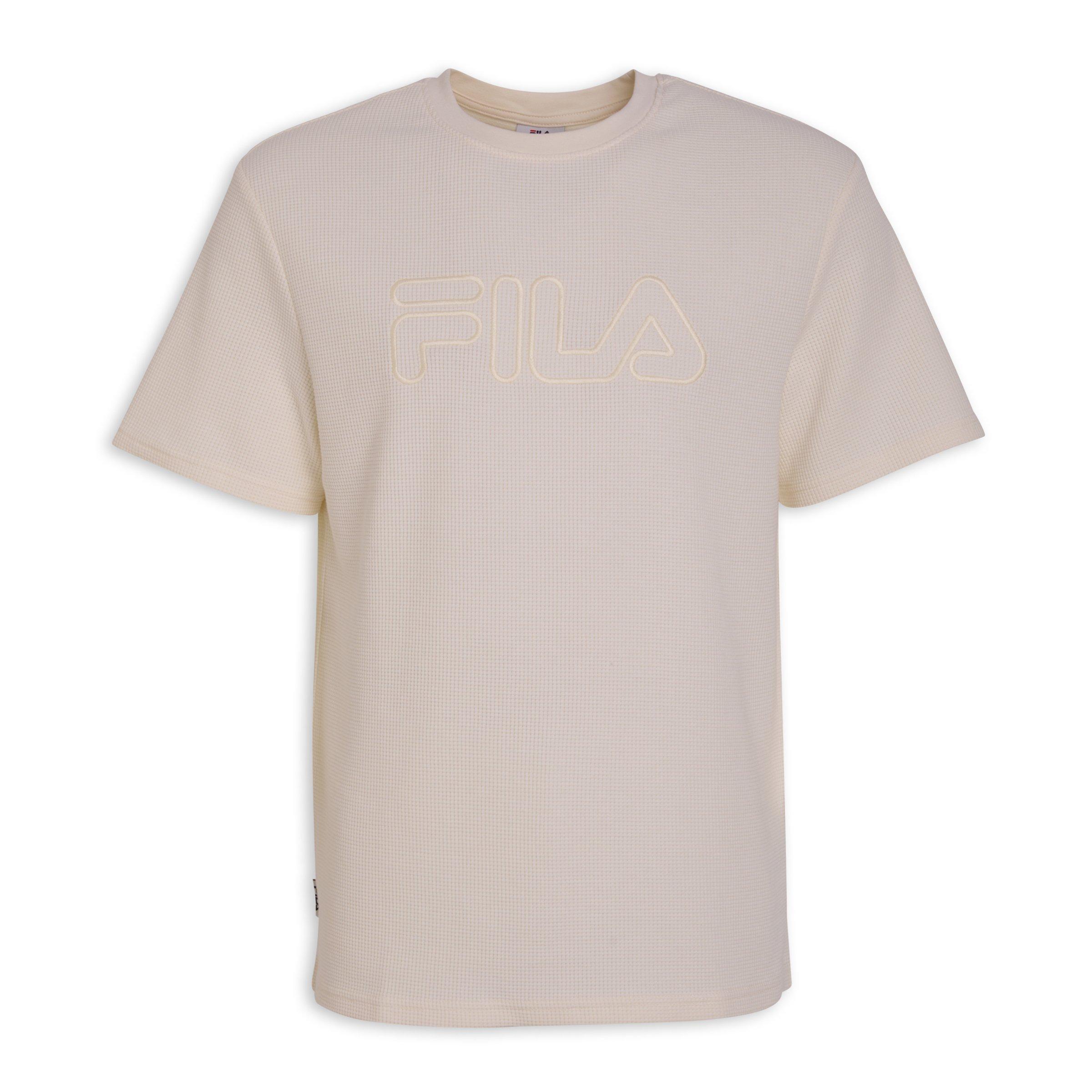 Beige fila shirt on sale