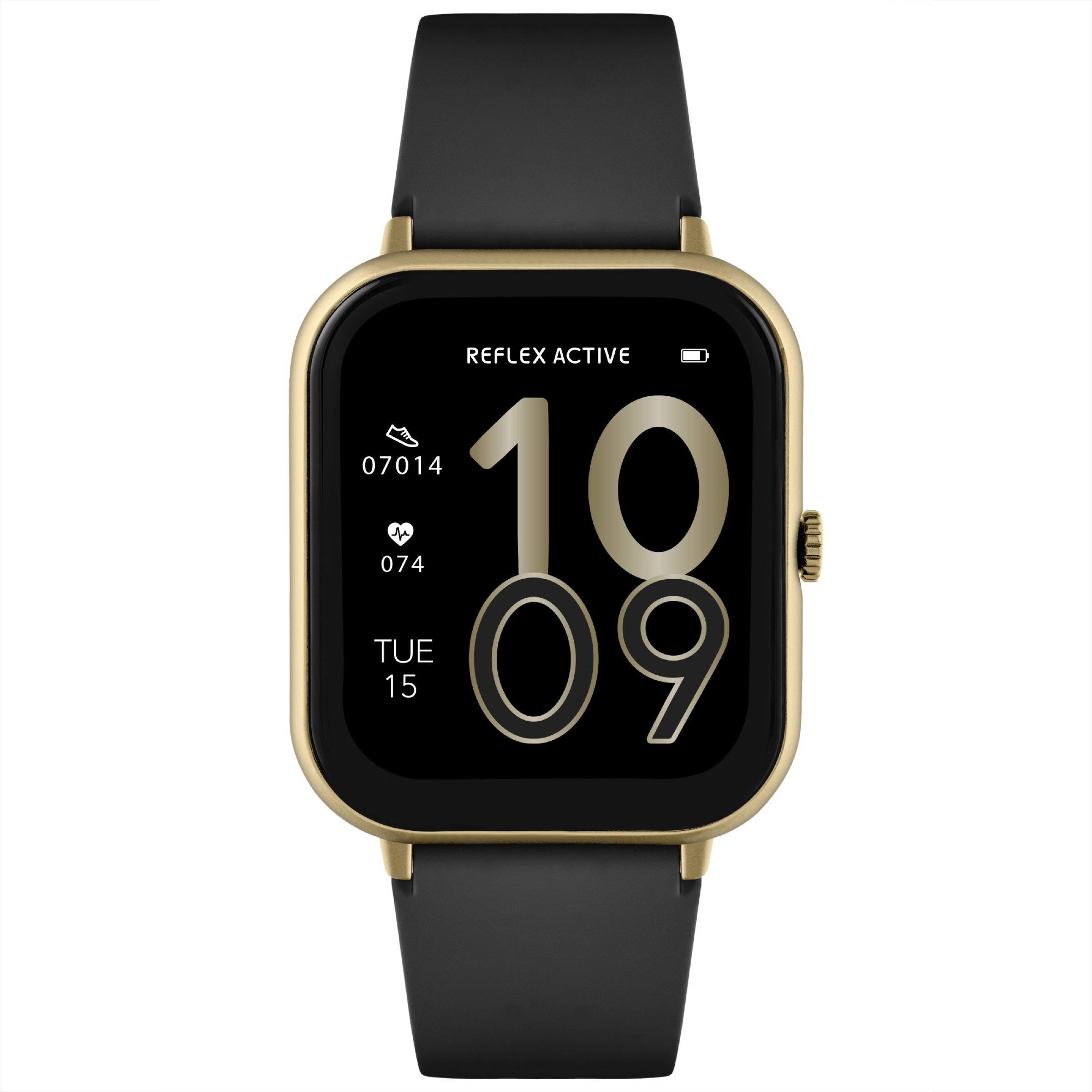 Black and gold smart watch sale