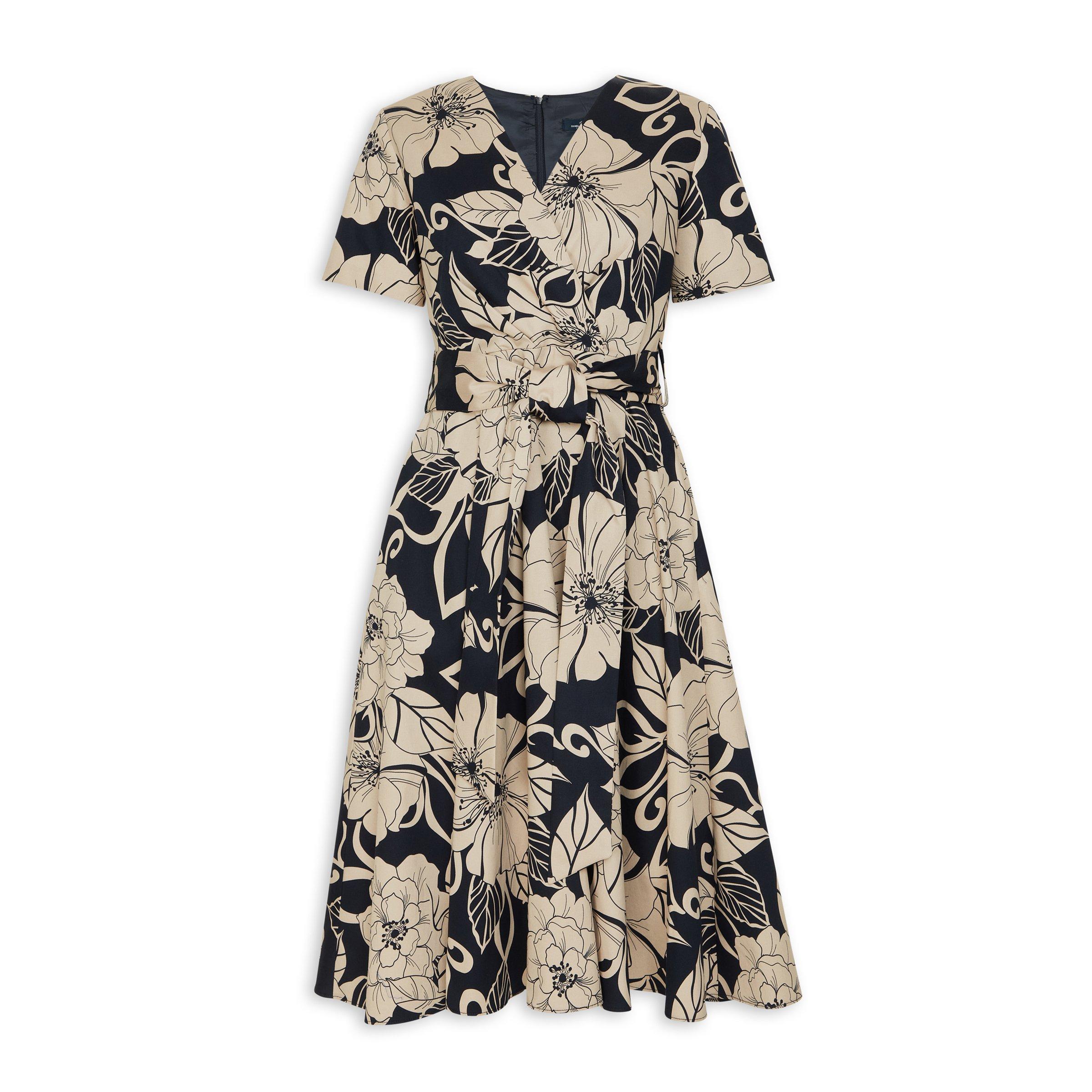 Navy Floral Wrap Dress (3151311) Daniel Hechter