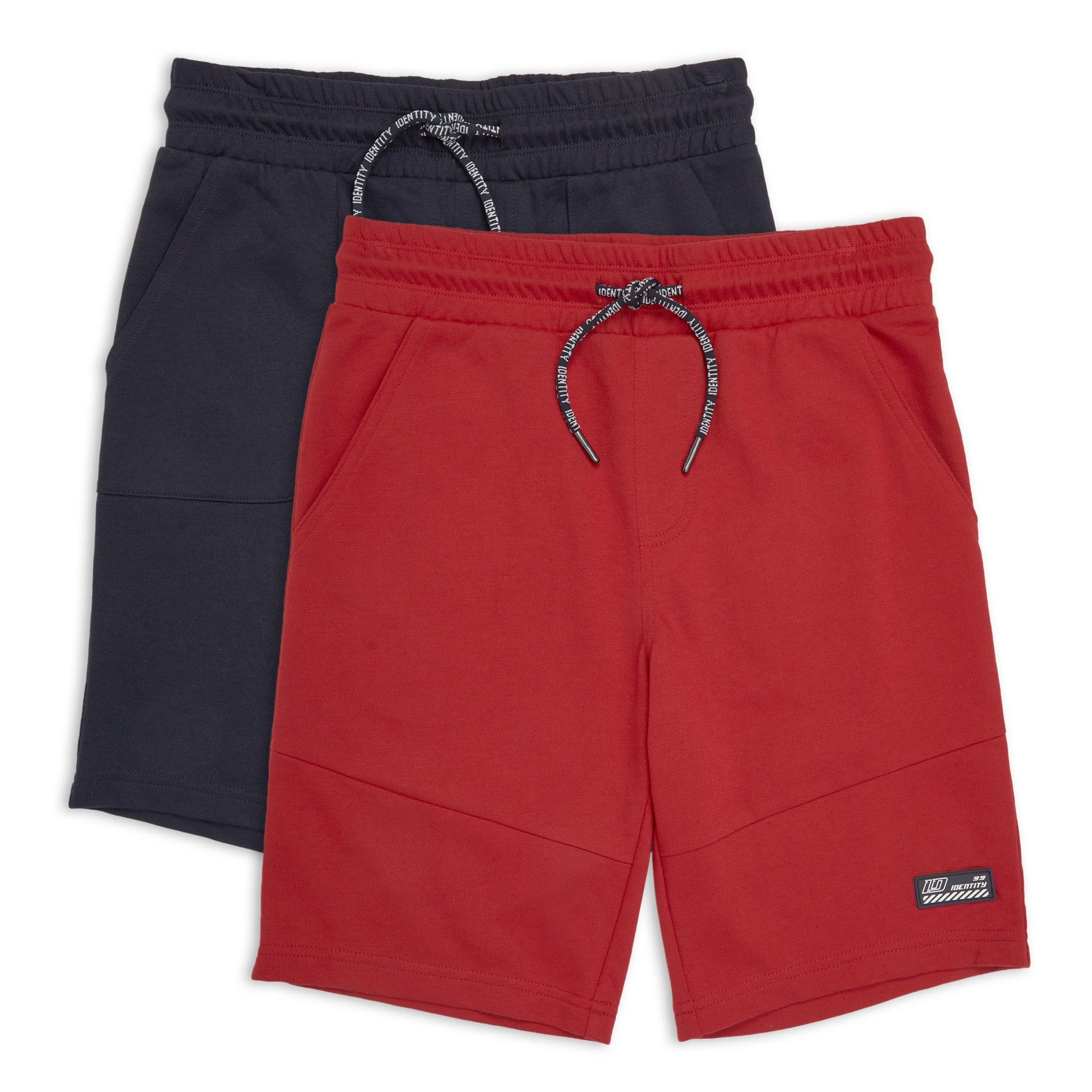 Boys 2-pack Navy and Red Shorts (3151331) | Identity