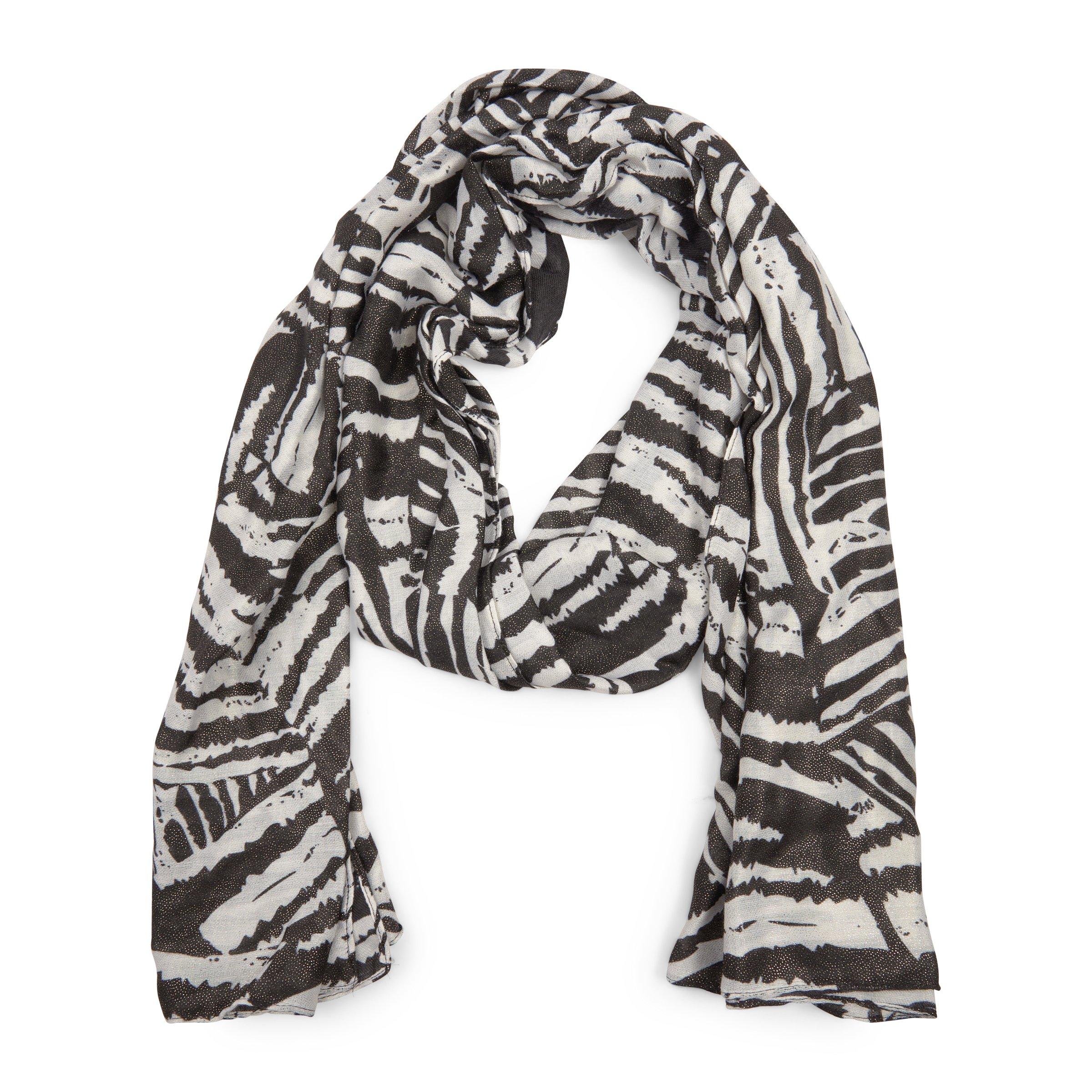 Black And White Printed Oblong Scarf (3151341) | Truworths