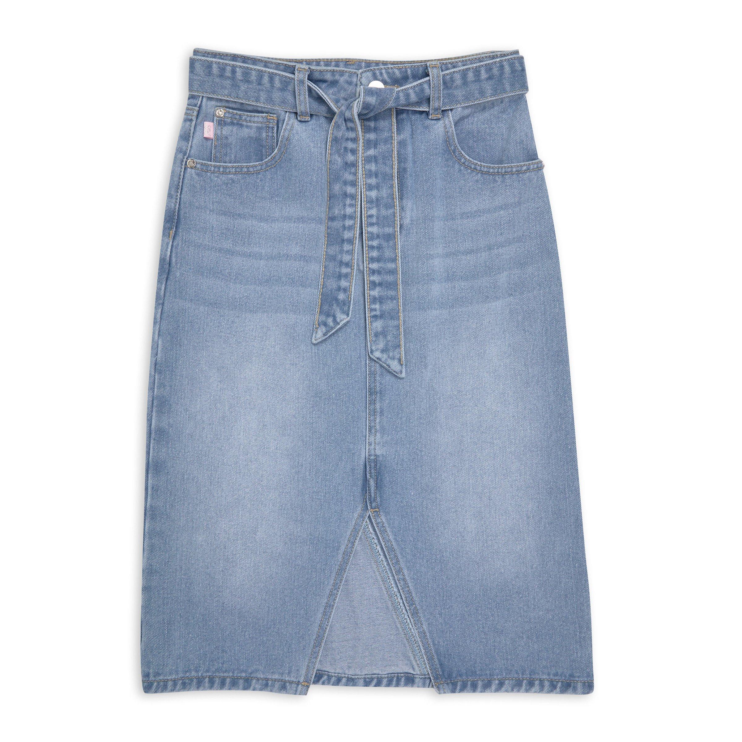 Jupe Fille Crewcuts 14 Ans, Bleu Motif Géométrique, Longueur Genou, Mélange Soie