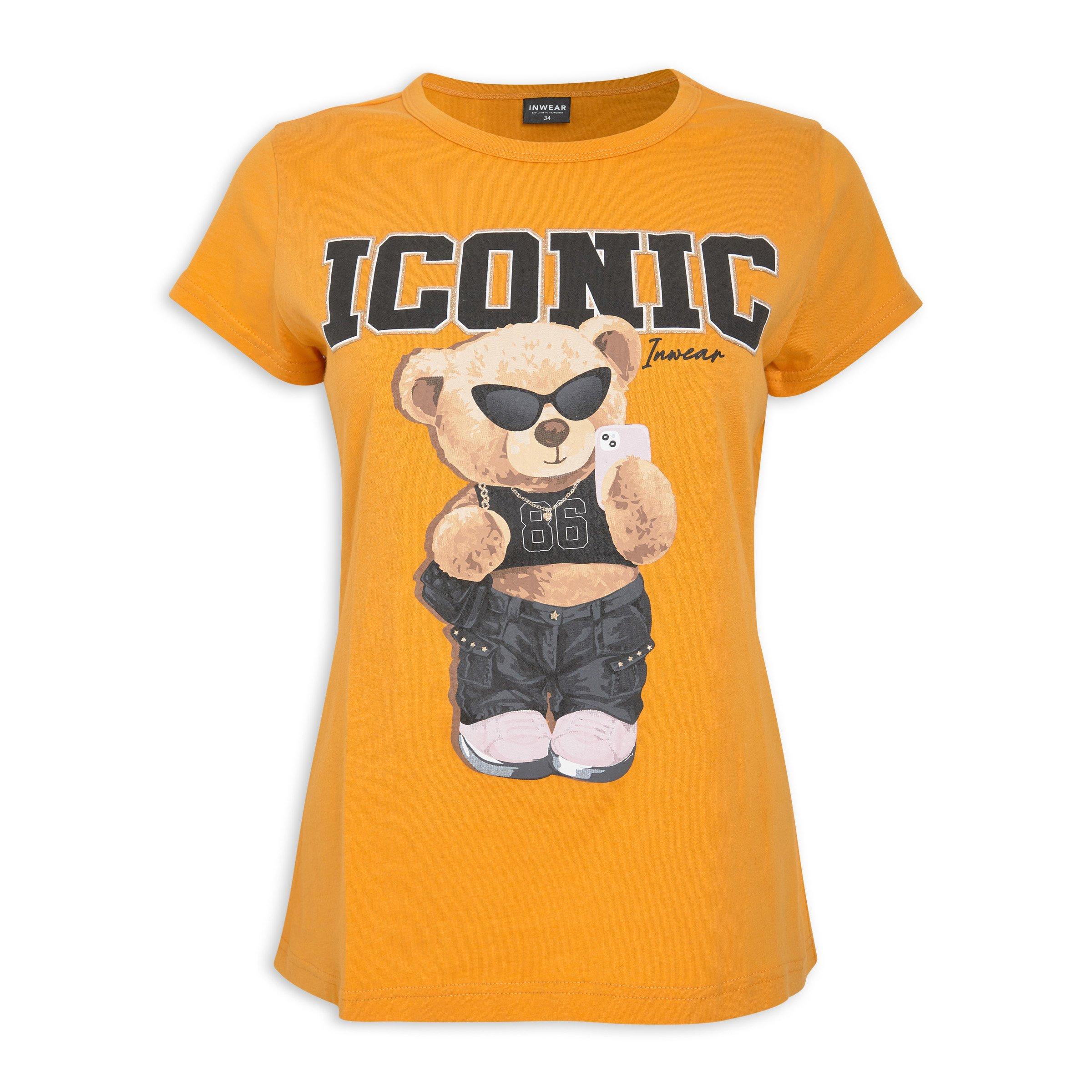 6402 Mustard Embellished T-Shirt