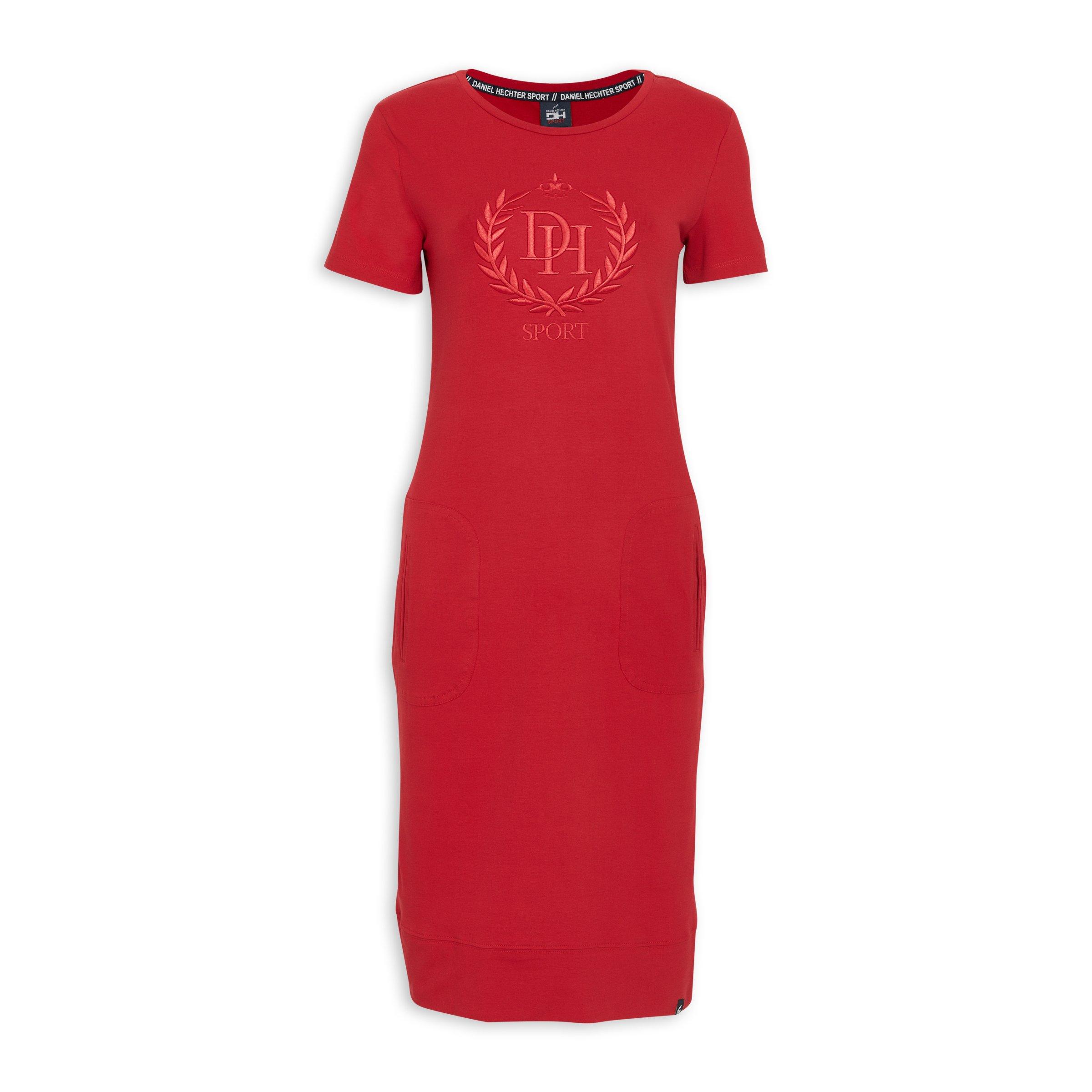 Red Dress Dh Dresses At Truworths Red Branded Bodycon Dress