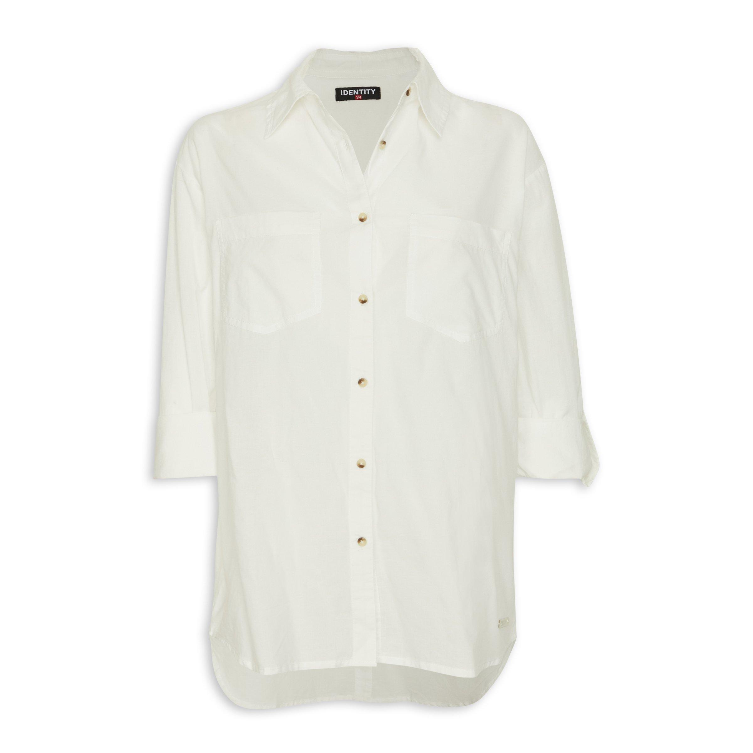 Cotton Voile NL Shirt in White